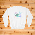 Sea Turtle Illustration Youth Sweatshirt | Pastel Ocean Kids Crewneck