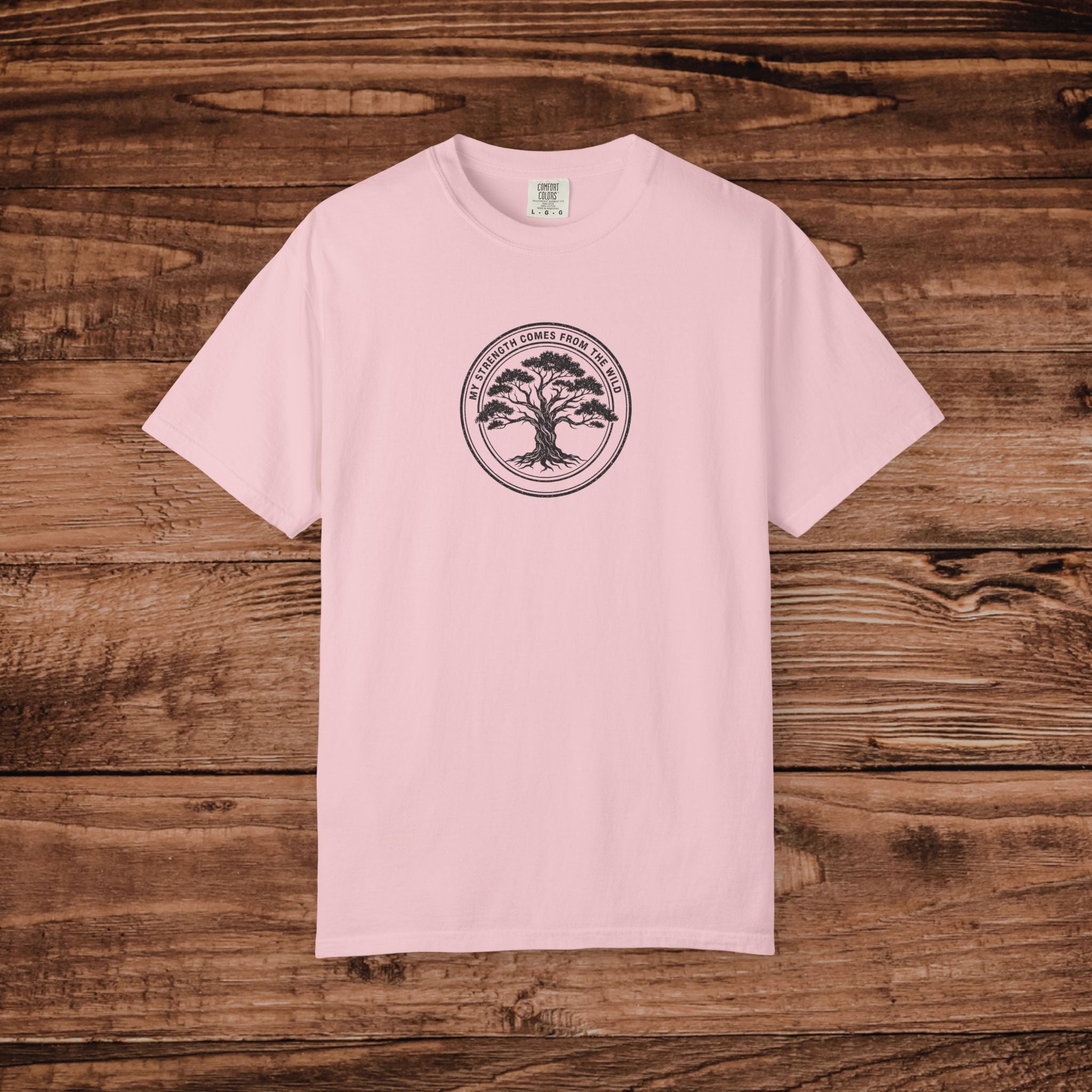 Oak Tree Logo T-shirt | Minimal Circle Nature Design