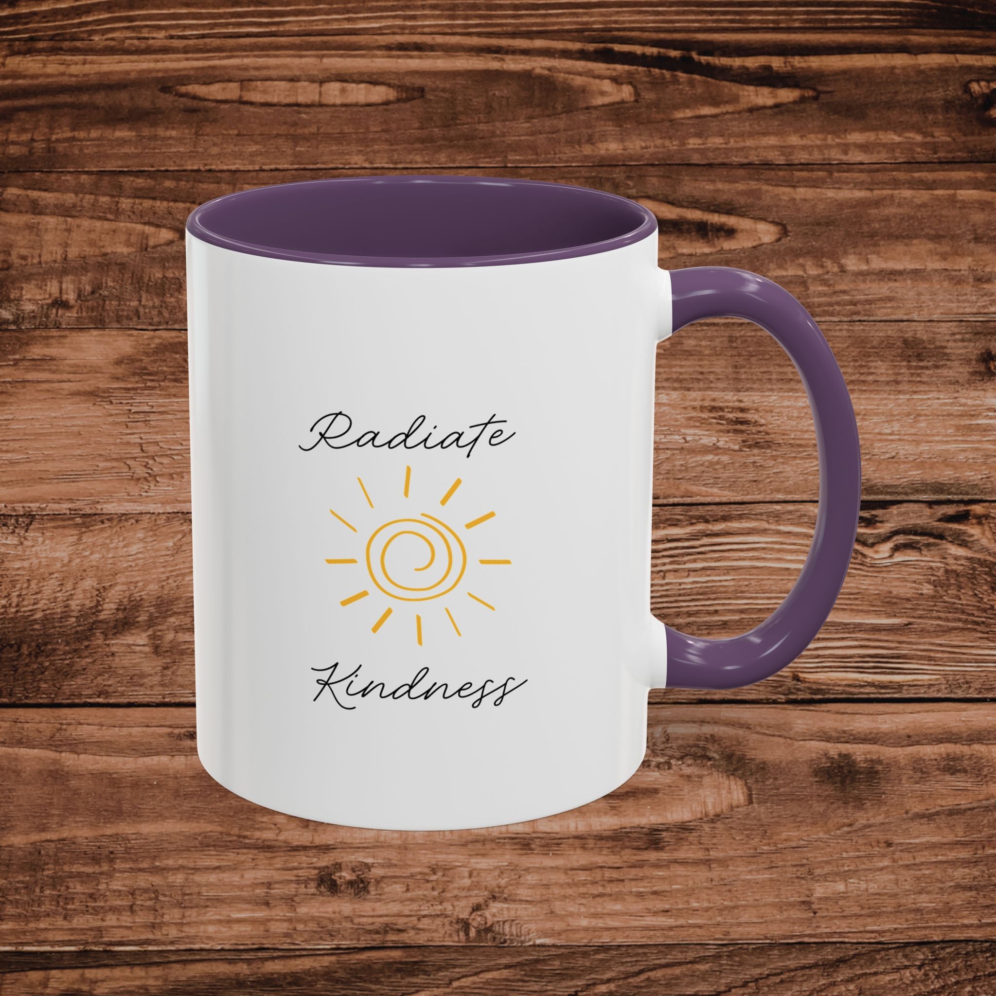 Radiate Happiness Sun Accent Coffee Mug