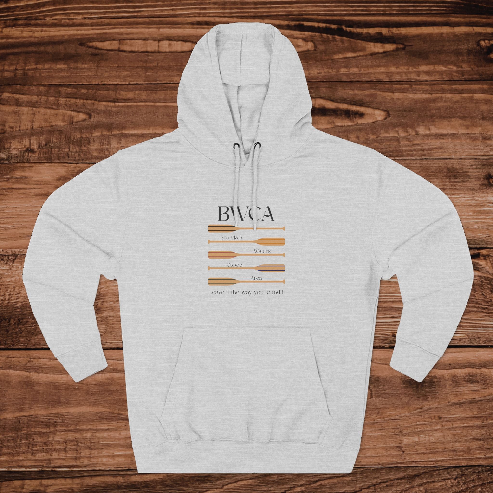 BWCA Boundary Waters Canoe Area Hoodie | Three-Panel Fleece
