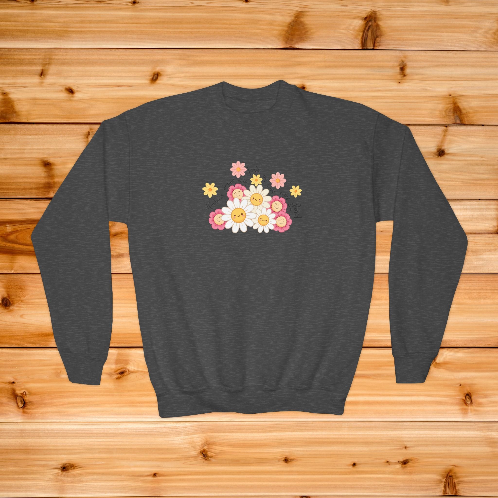 Daisy Kindness Youth Sweatshirt | Floral Kids Crewneck