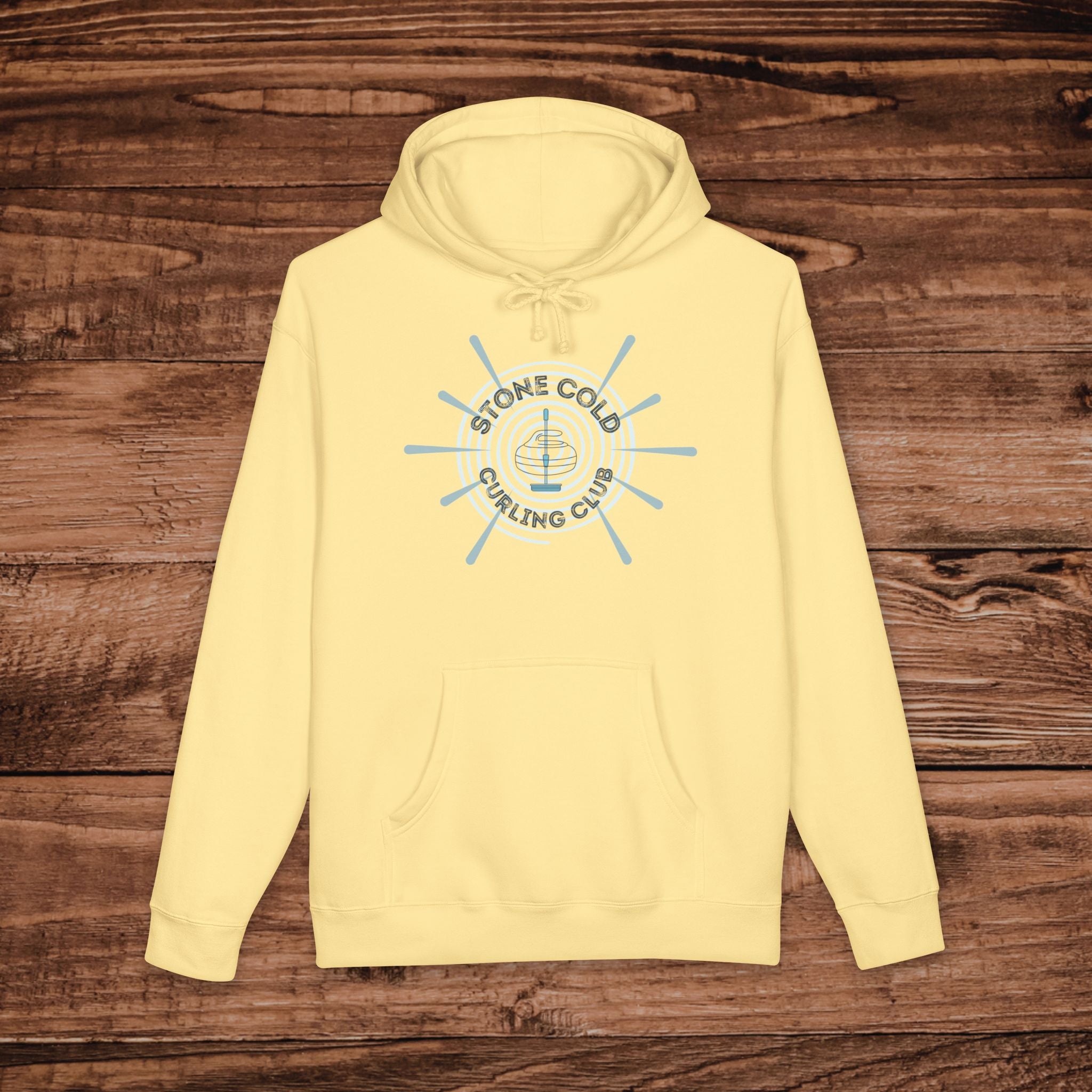 Stone Cold Curling Club Hoodie, Curling Stone Sweatshirt, Minimalist Curling Sweatshirt, Curler Hoodie, Aesthetic Curling Pullover