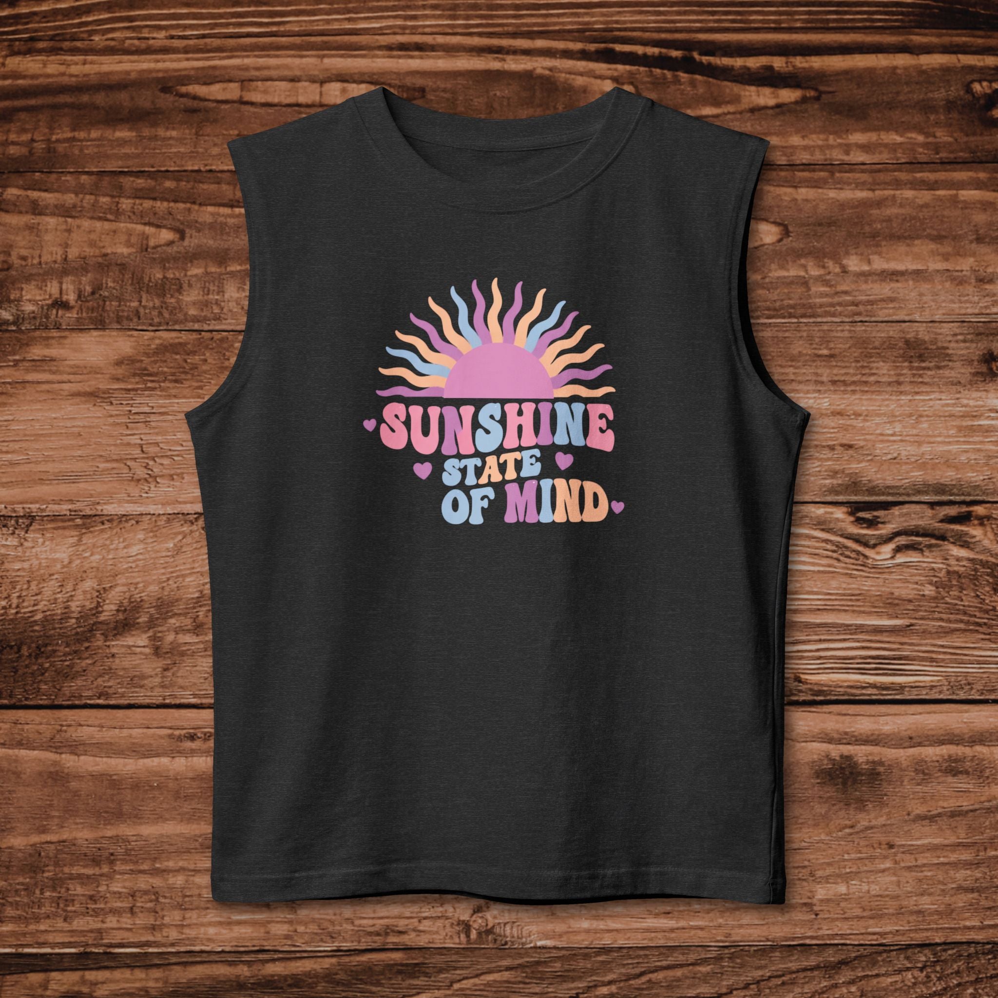 Sunshine State of Mind Tank | Pastel Sun Graphic