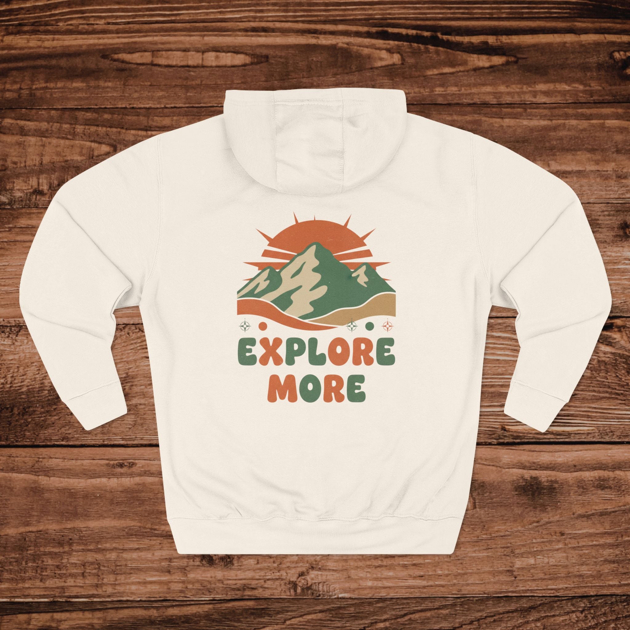 Explore More mountain design Hoodie | outdoor adventure slogan