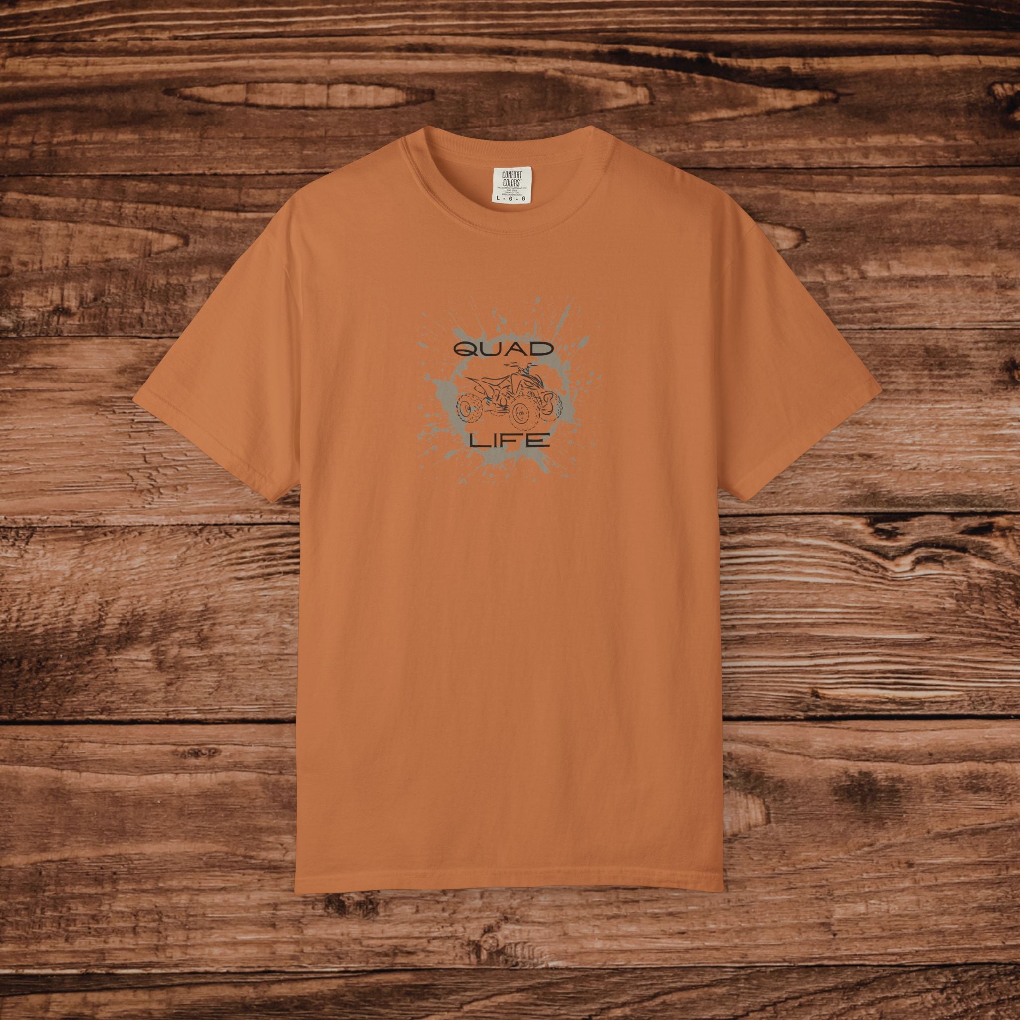 Quad Life T-Shirt, ATV Off-Roading Graphic Tee, Four Wheeler Tee, Gift for Mud Riding Enthusiast, Aesthetic Outdoor Adventure Apparel