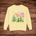 Grateful Heart Trees Sweatshirt | Watercolor Pine Forest Crewneck