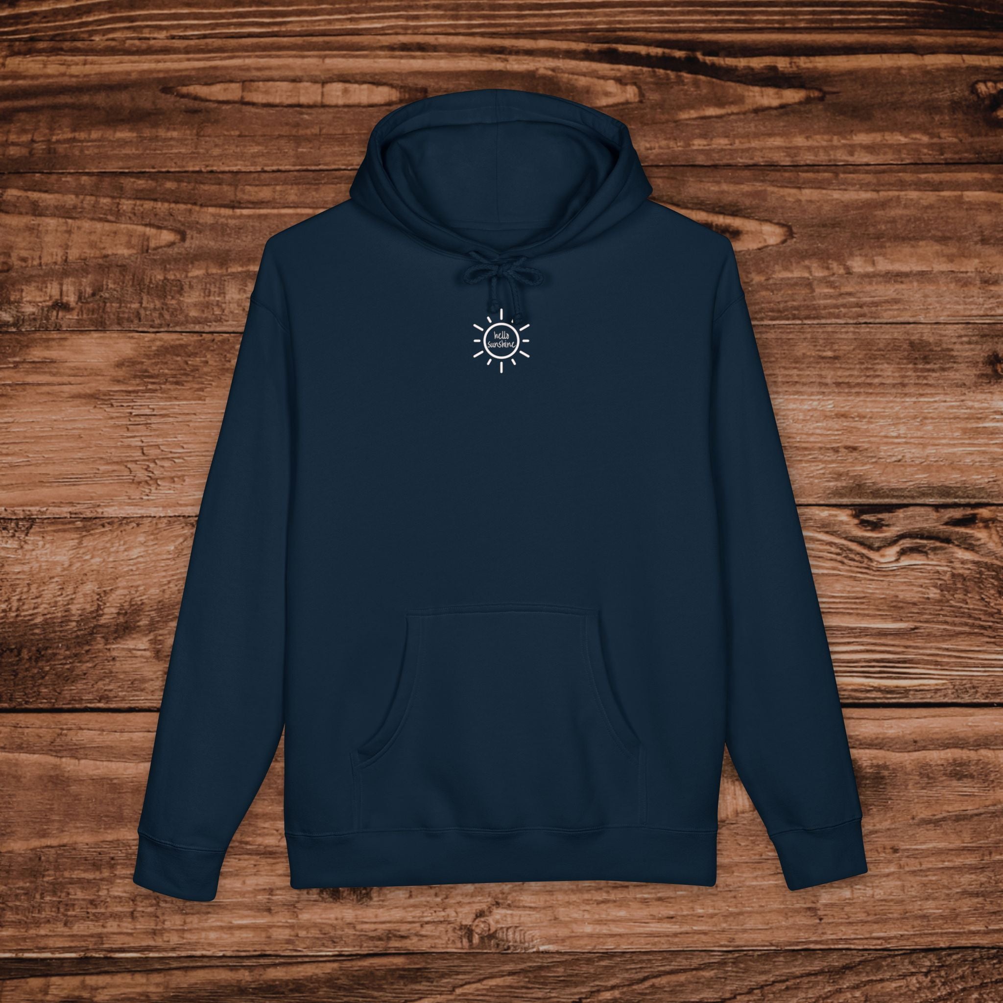 Embroidered Hello Sunshine Hoodie, Aesthetic Sun Sweatshirt, Premium Pullover, Minimalist Sunshine Gift, Oversized Unisex Hoodie