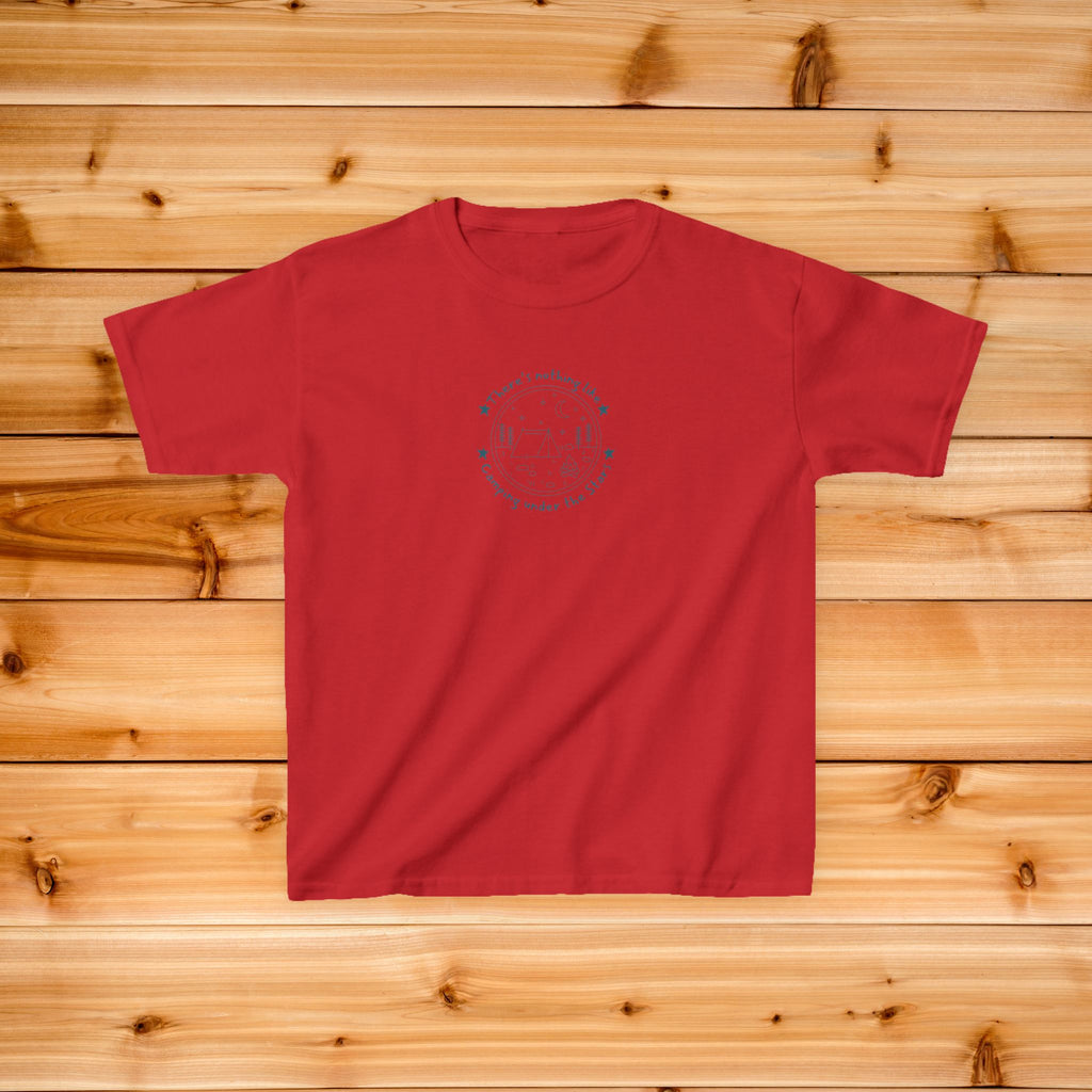 Kids Camping Tshirt | Small Center Print