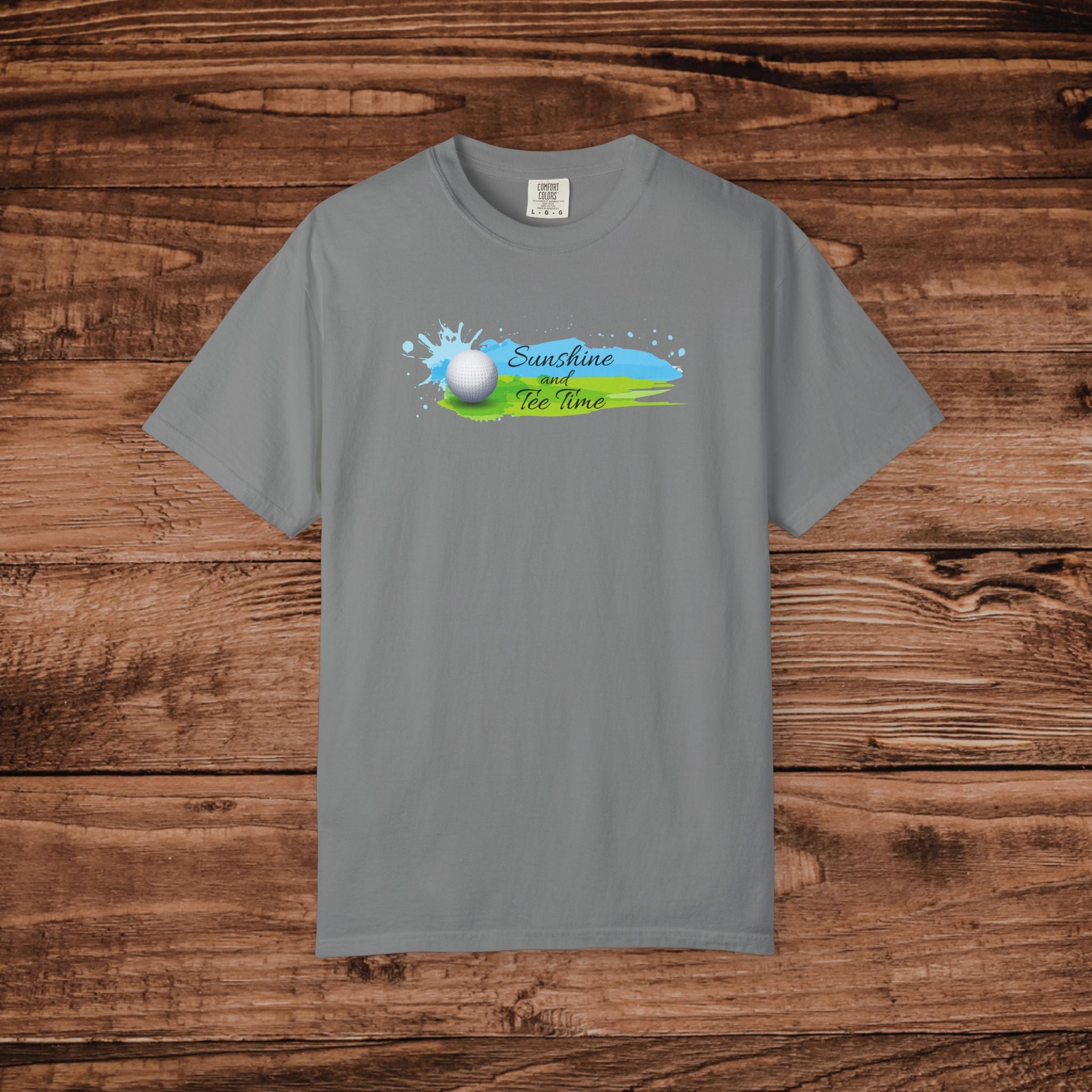 Sunshine Tee Time Golf T-shirt | Golf Summer Tee | Unisex Mens Womens | Golf Aesthetic Tshirt