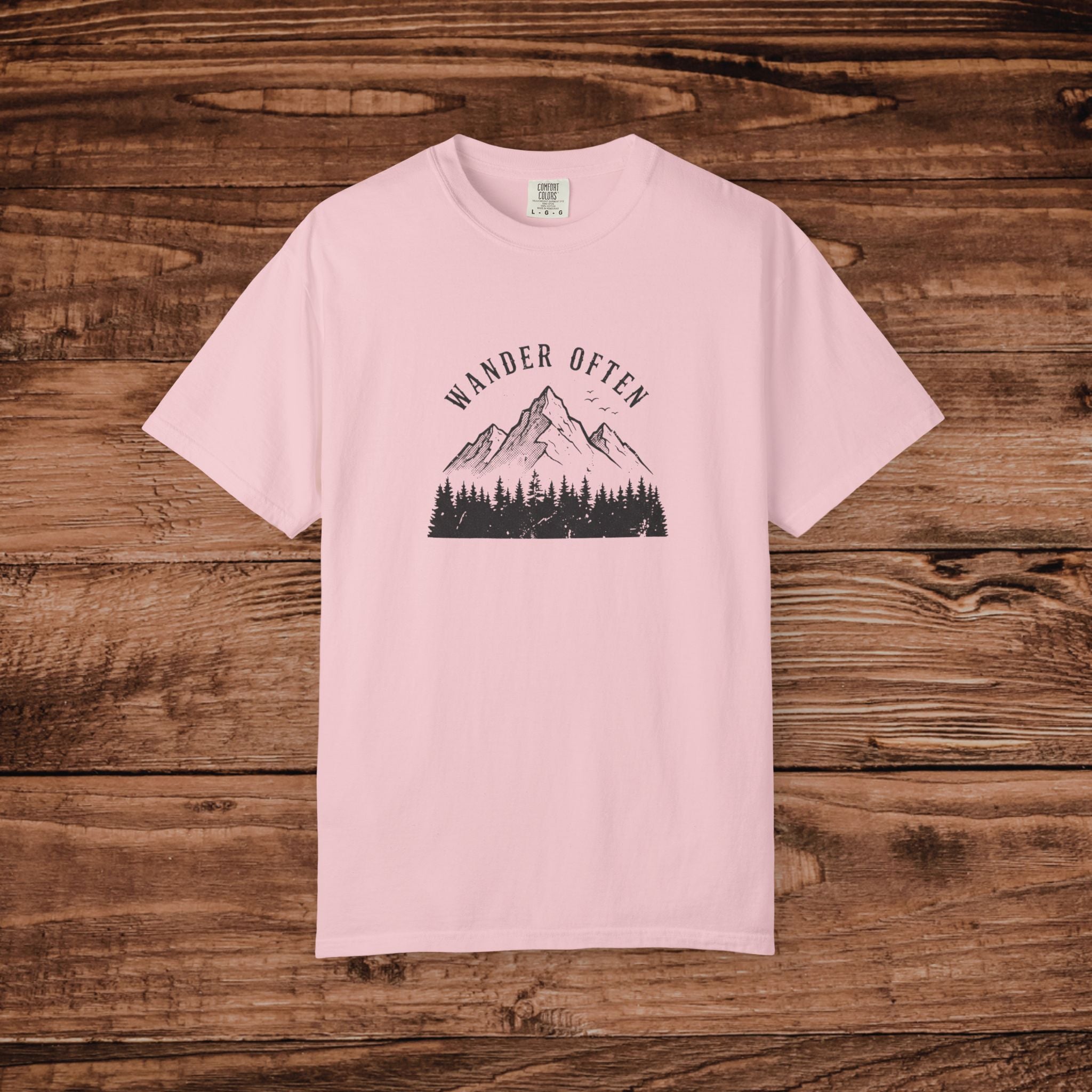 Wander Often Mountain Forest T-shirt | Adventure Nature Tee