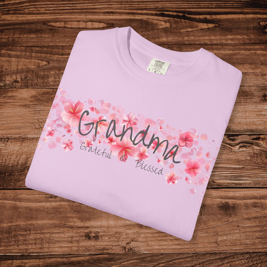 Grandma floral T-Shirt | pink cherry blossom