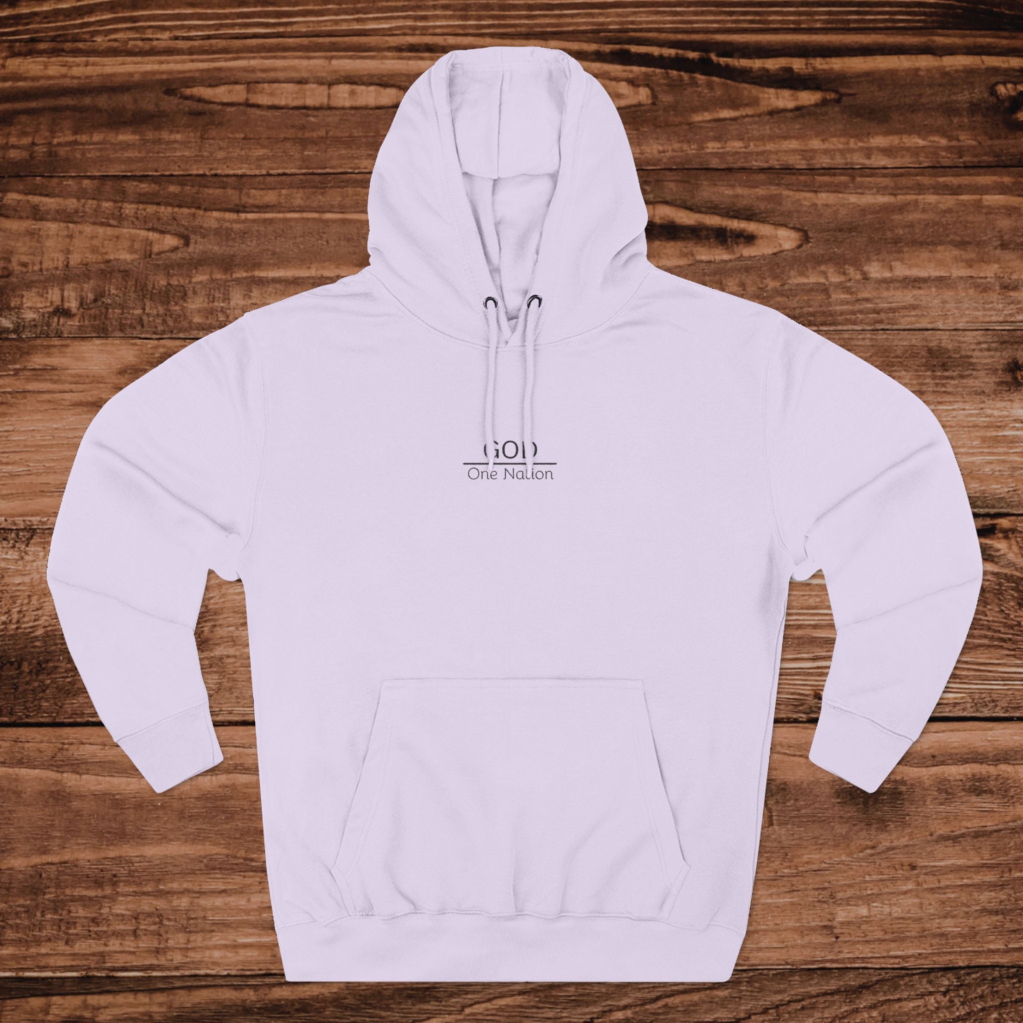 One Nation Under GOD Embroidary hoodie