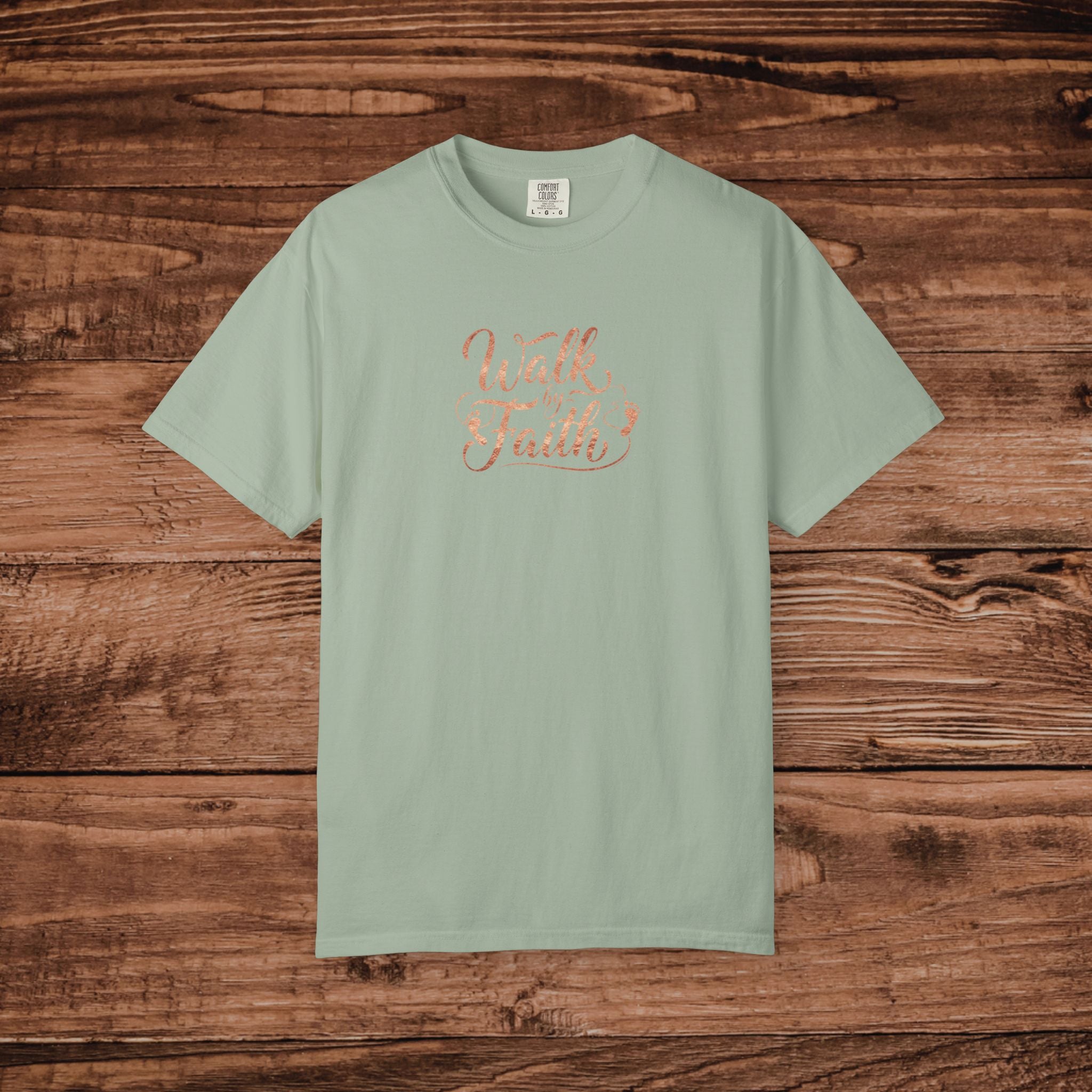 Walk by Faith T-shirt | Inspirational Christian Script Tee