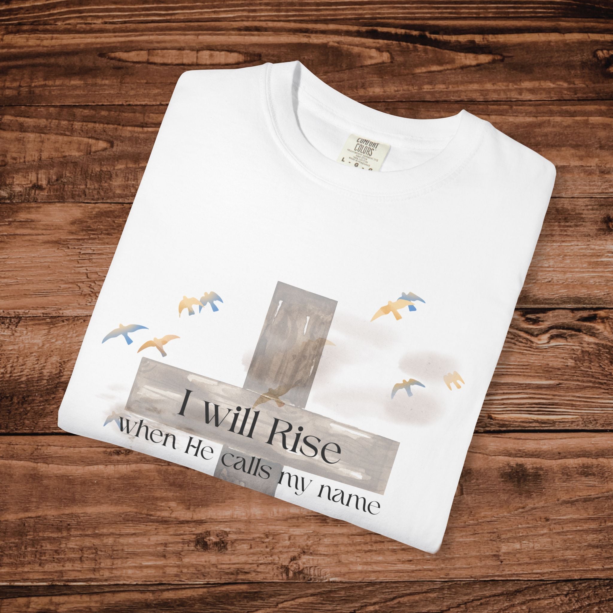 I Will Rise cross design T-Shirt | Christian faith