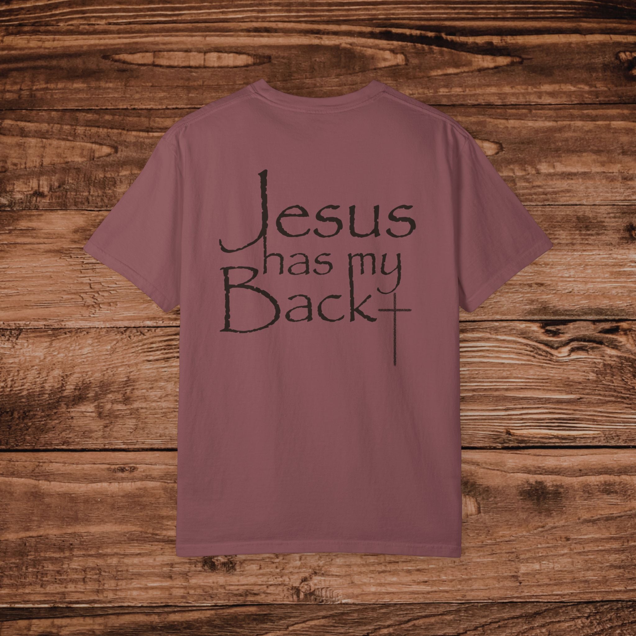 Jesus Has My Back T-shirt, Dual Graphic Tee, Christian Faith Tshirt