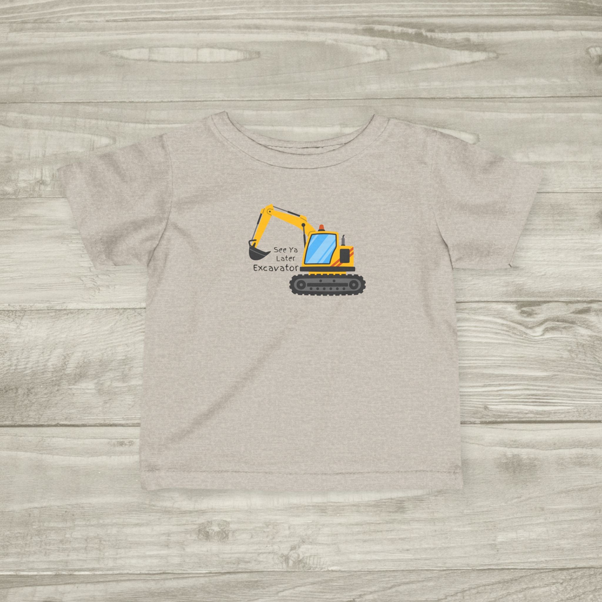 Excavator Infant Tee | Cute Construction Truck Graphic
