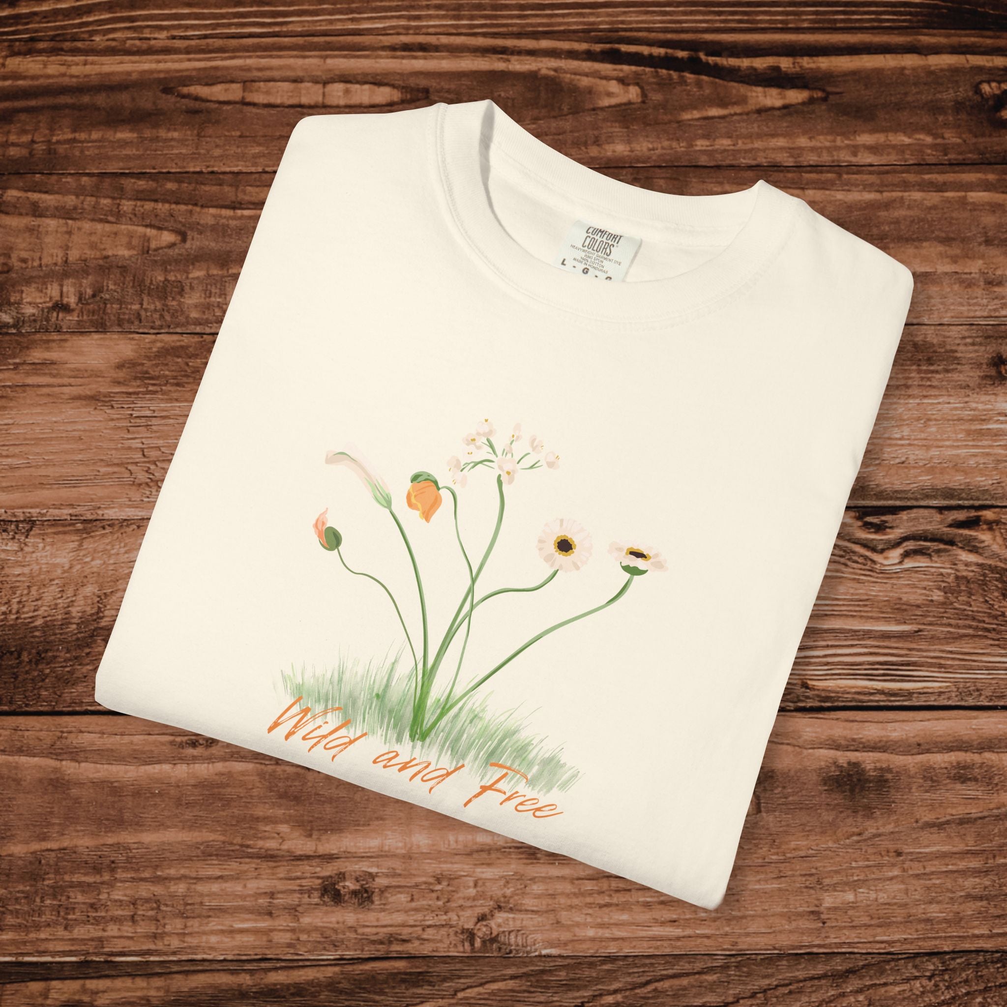 Wild and Free Floral T-Shirt | Wild Flower Meadow Floral Tee