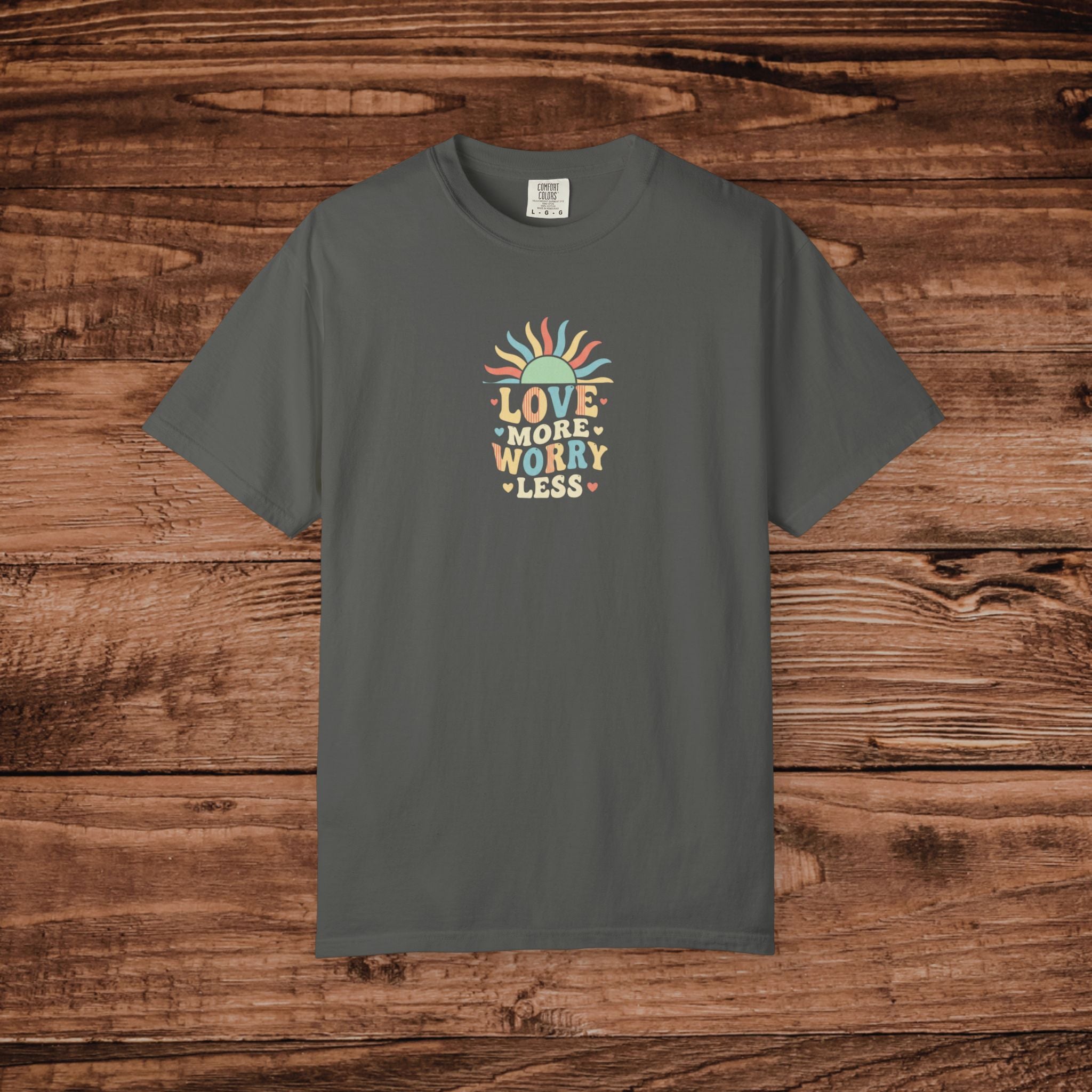 Love Worry Less sunburst tee | T-Shirt