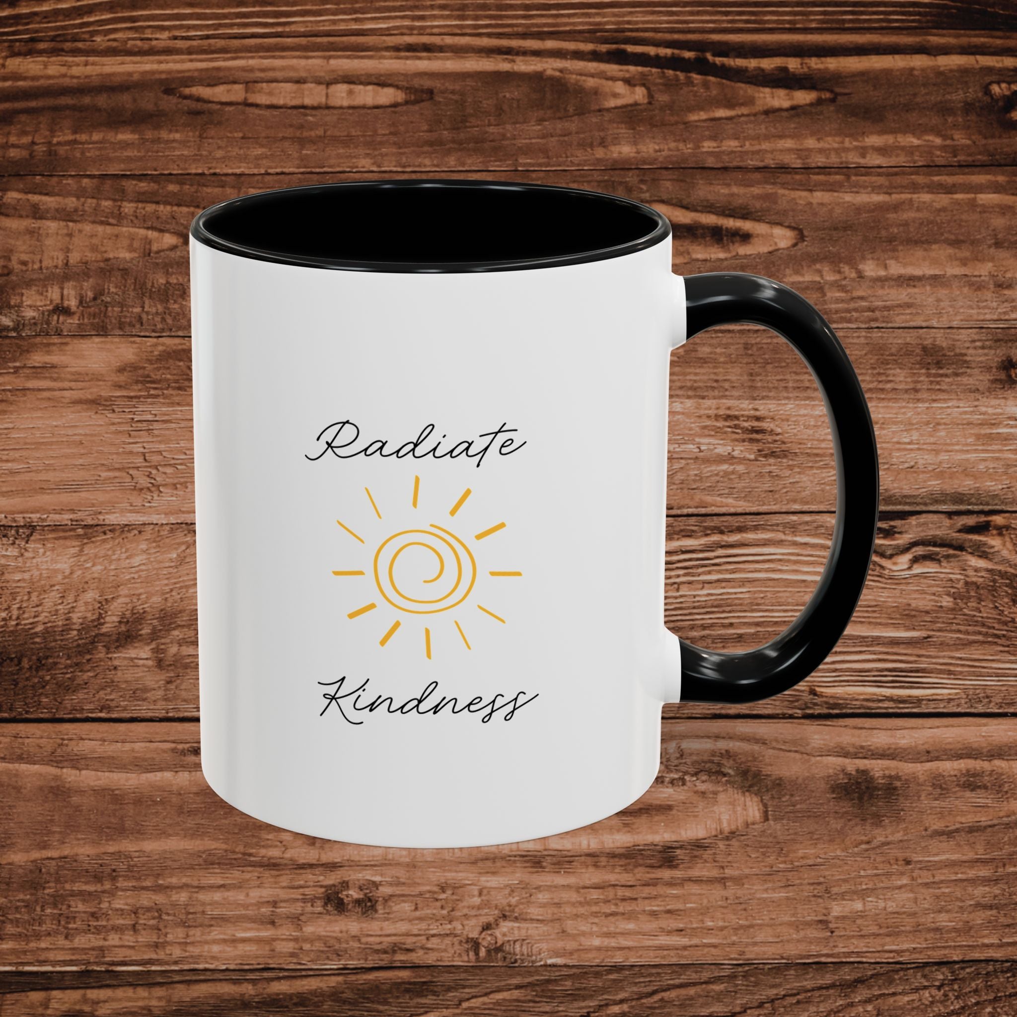 Radiate Happiness Sun Accent Coffee Mug