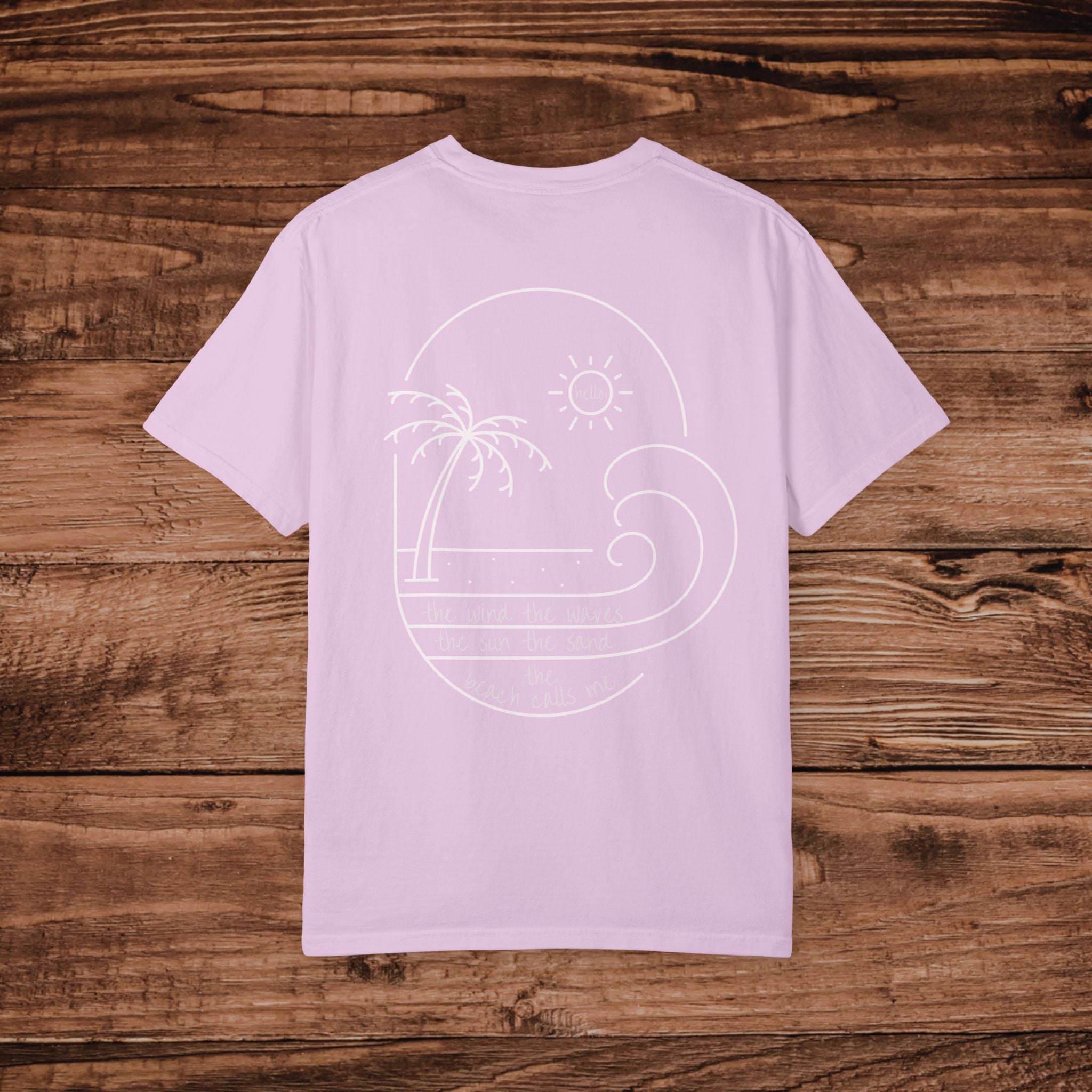 Summer Graphic Tee, The Wind The Waves The Sun The Sand T-Shirt, Minimal Aesthetic line art Beach Shirt, Oversized Coastal Beachwear