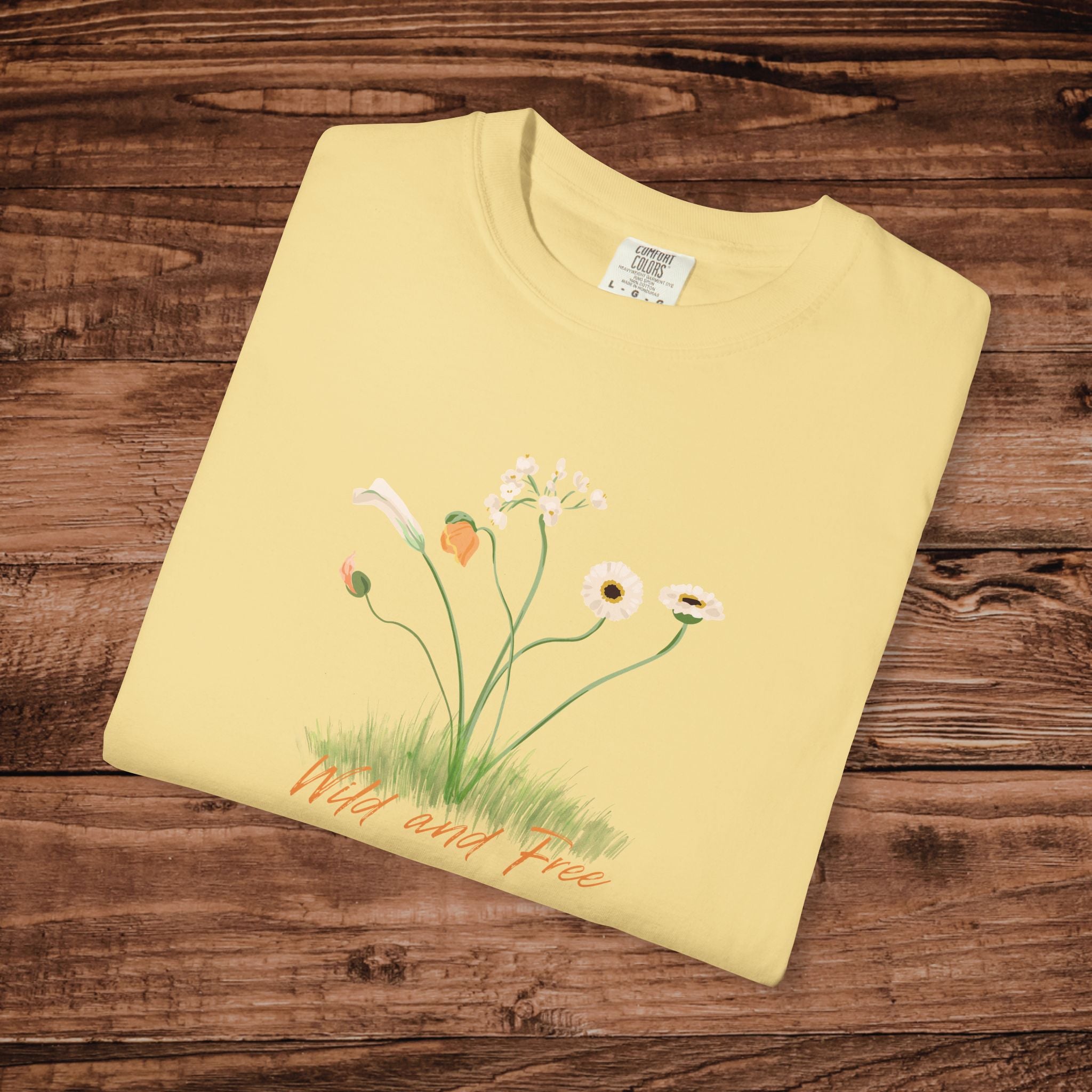 Wild and Free Floral T-Shirt | Wild Flower Meadow Floral Tee