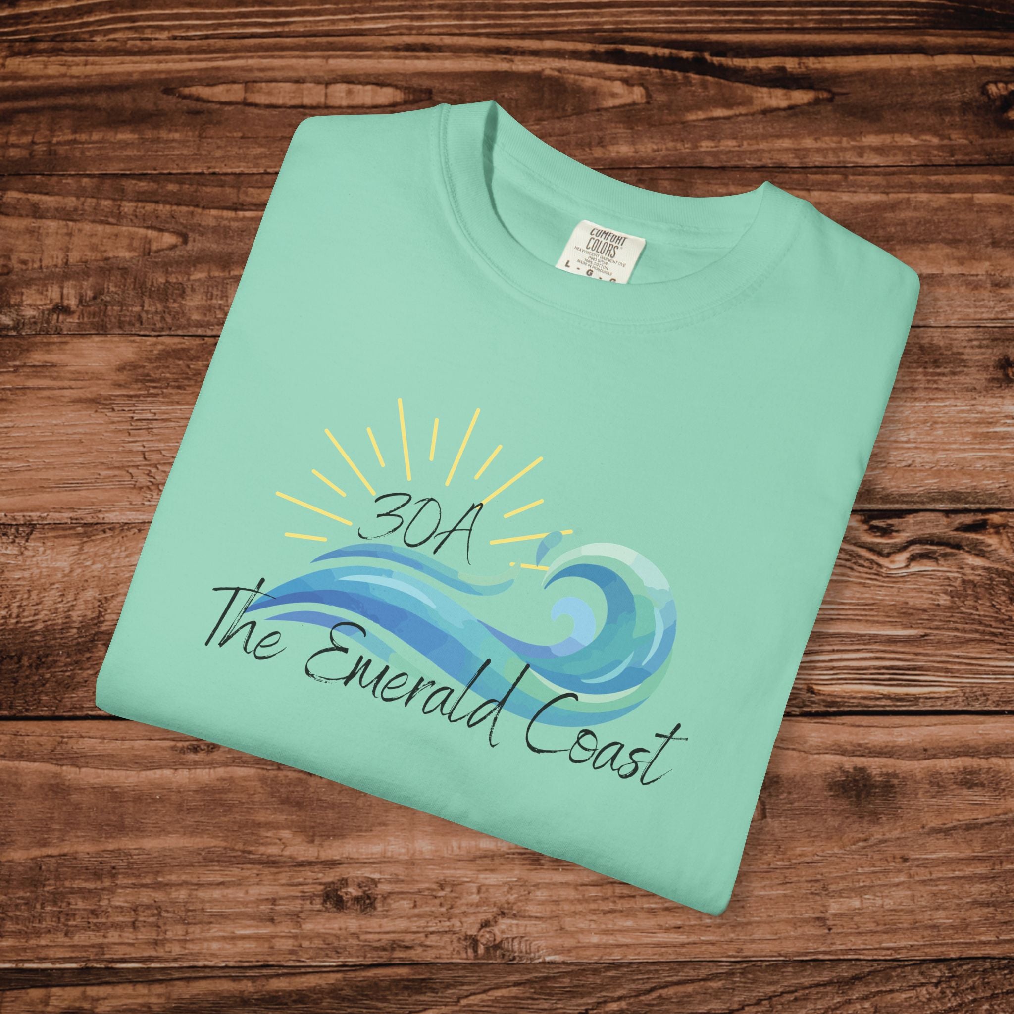 30A Emerald Coast T-shirt, Florida Beach Graphic Tee, Coastal Aesthetic Shirt, Seaside Florida Souvenir, Comfort Colors Summer Vacation Top