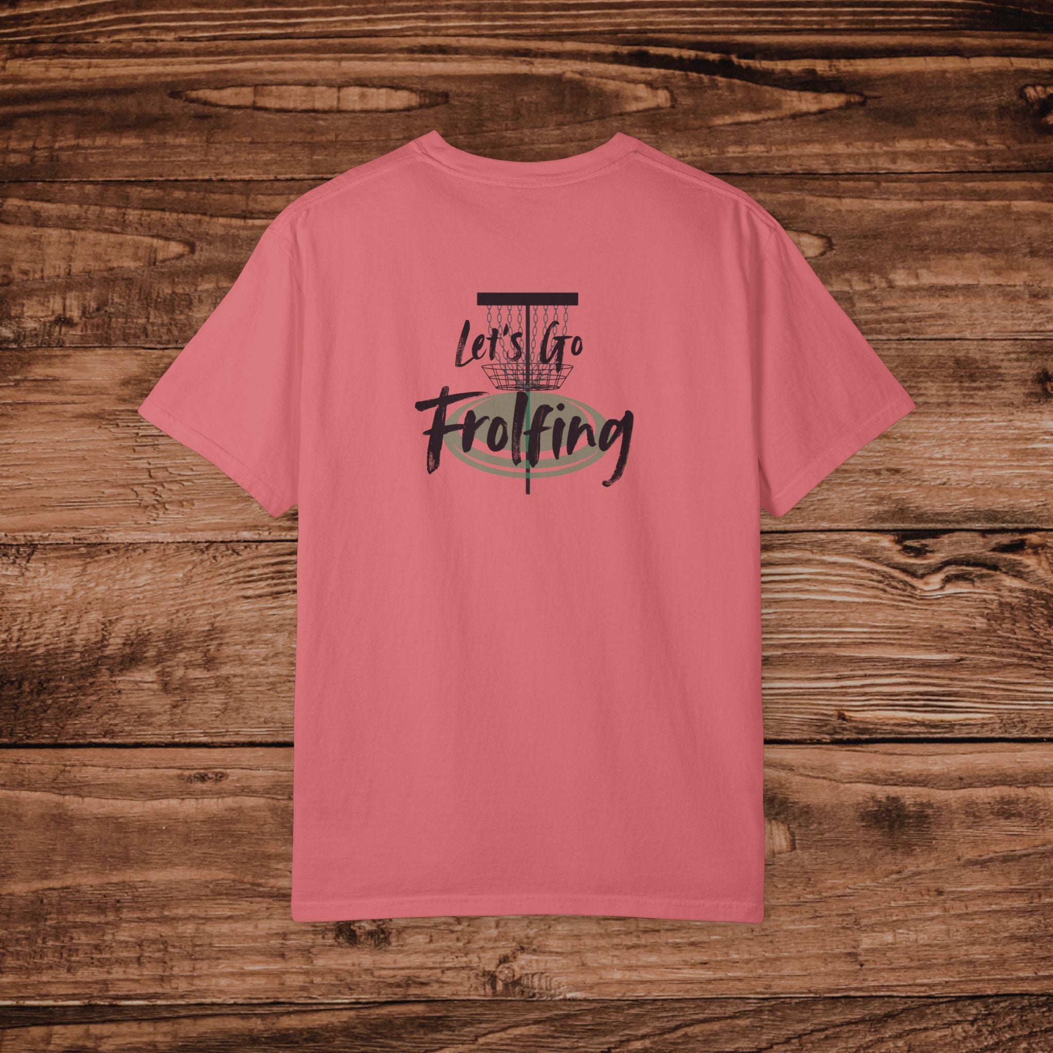 Frolfing Frisbee Golf T-Shirt, Dual Graphic Disc Golf Graphic Tee, Lets Go Frolfing, Frolf Gift, Disc Golfer Apparel, Outdoor Sports