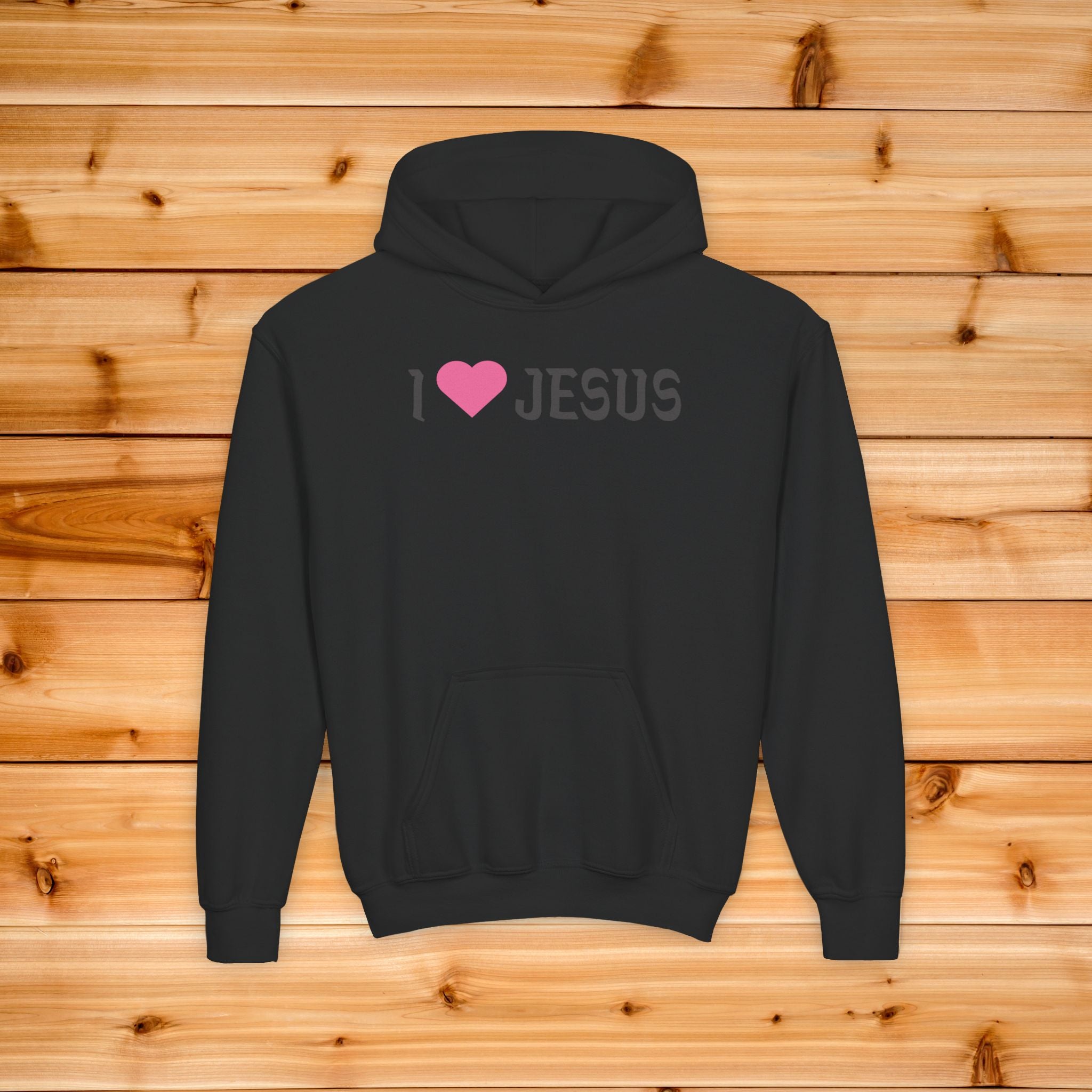 Kids I Heart Jesus Hoodie, Youth Christian Sweatshirt, Kids Aesthetic Faith Hoodie, Cute Religious Childrens Apparel, Sunday School Gift