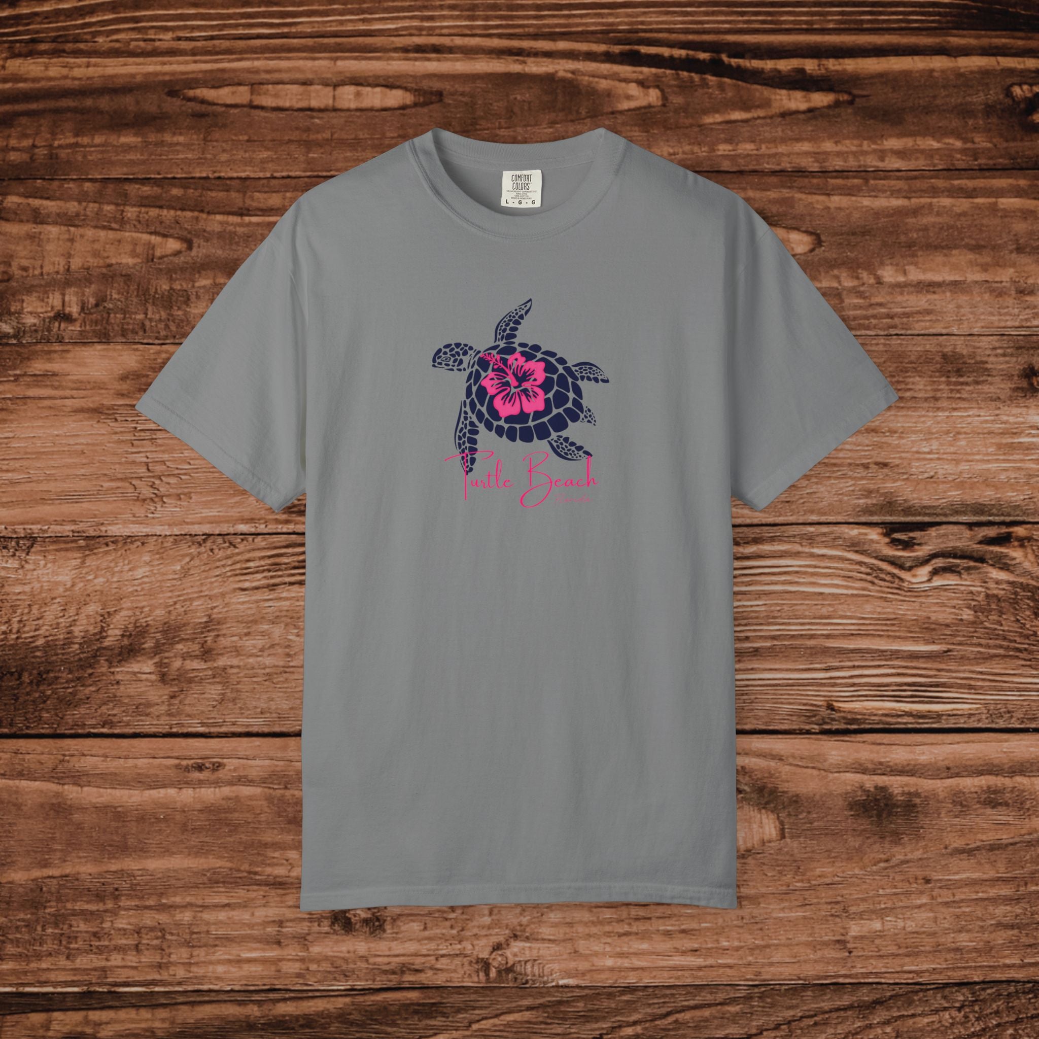 Turtle Beach Florida Shirt, Vintage Sea Turtle Tee, Coastal Aesthetic Beach Top, Florida Vacation Souvenir, Comfort Colors Unisex T-shirt