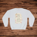 I'll fly away Christian crewneck sweatshirt | floral