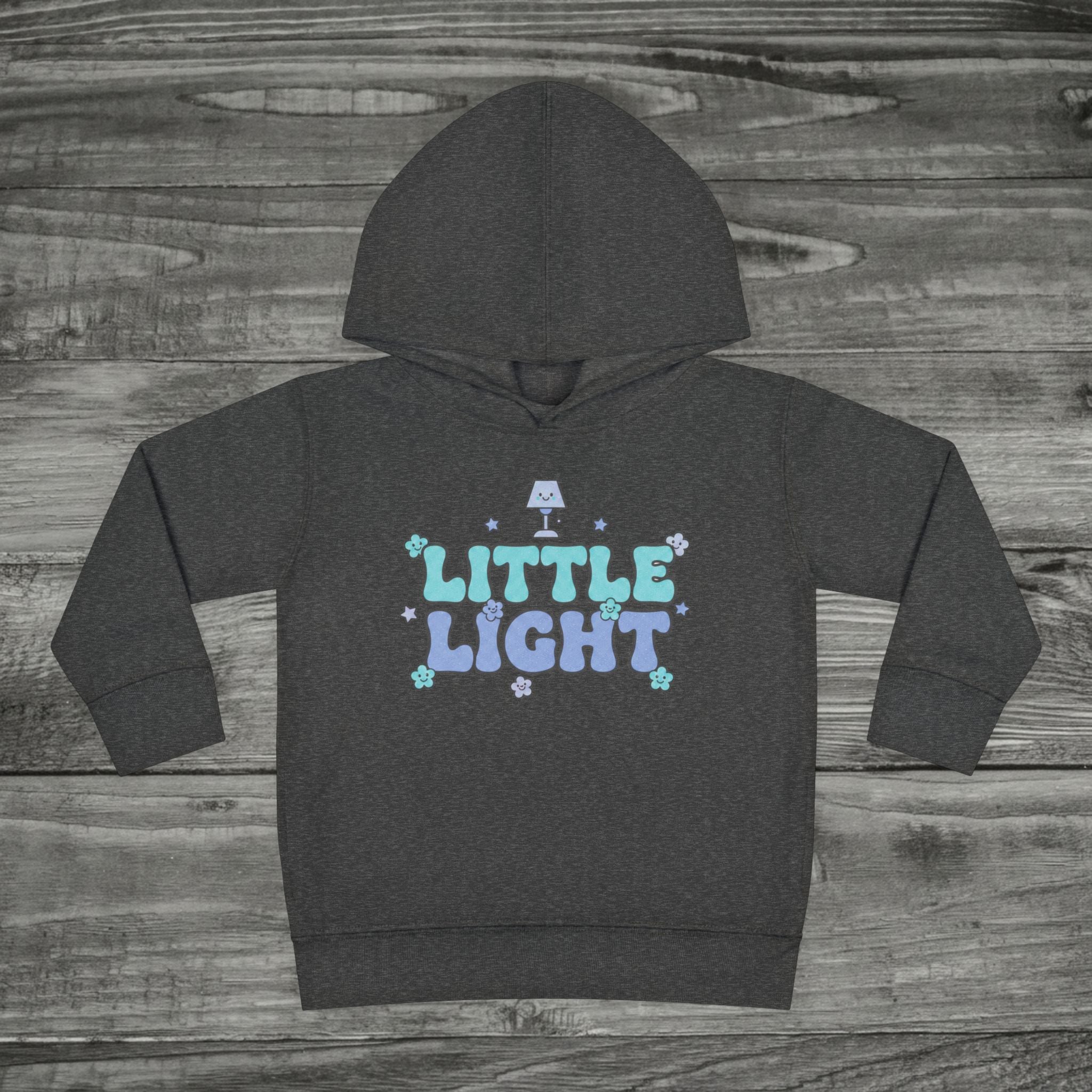 Little Light toddler hoodie Blue | kids pullover with lamp graphic
