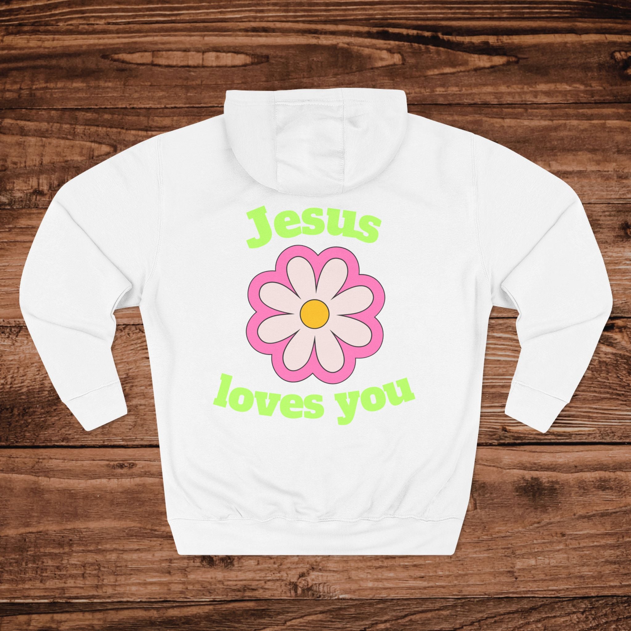 Jesus Loves You flower Hoodie | Christian faith floral hoodie