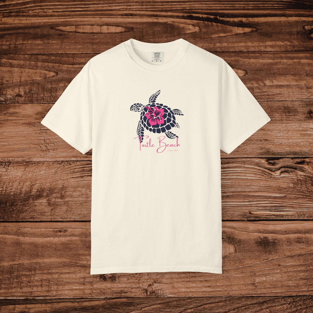 Turtle Beach Florida Shirt, Vintage Sea Turtle Tee, Coastal Aesthetic Beach Top, Florida Vacation Souvenir, Comfort Colors Unisex T-shirt