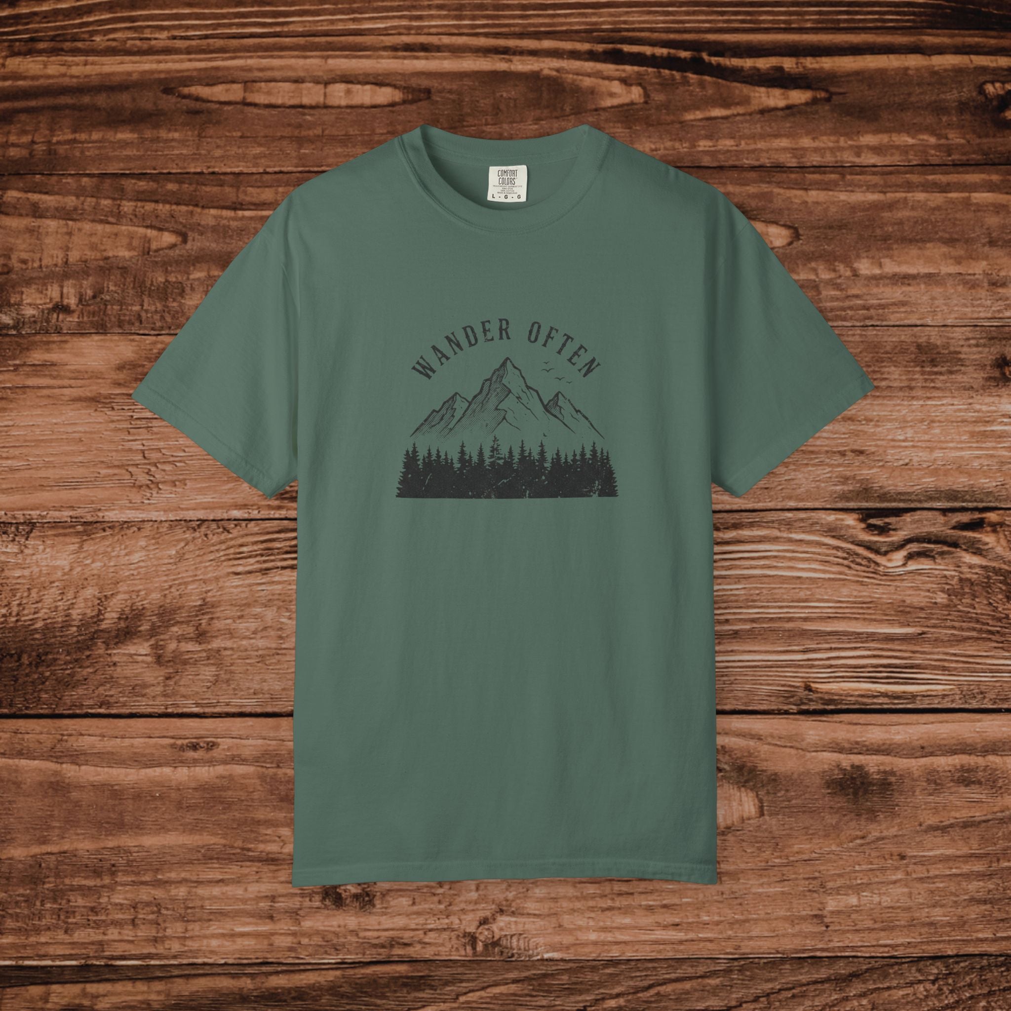 Wander Often Mountain Forest T-shirt | Adventure Nature Tee