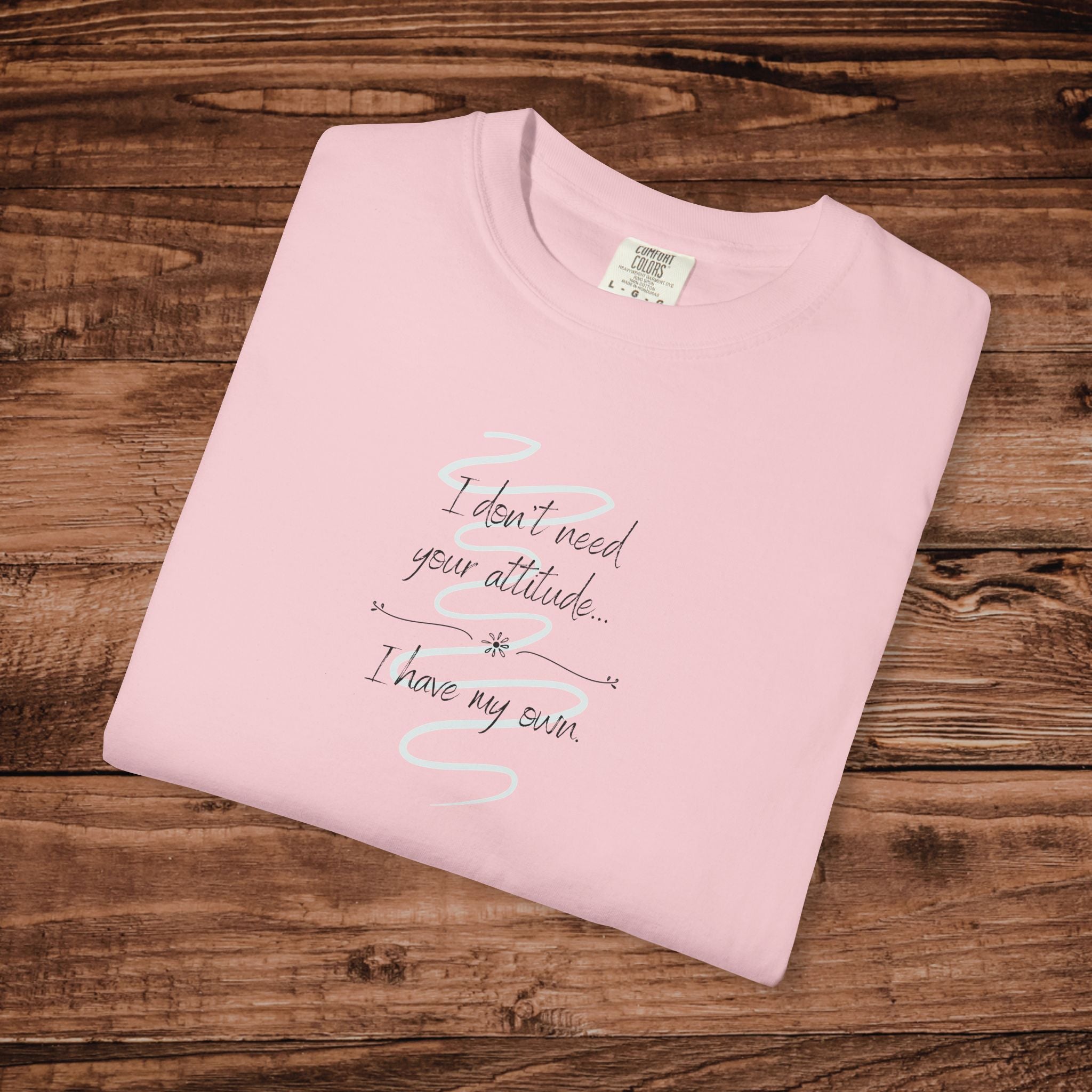 I Have My Own Attitude Shirt, Sarcastic Women's Graphic Tee, Funny Saying T-Shirt, Comfort Colors 1717 Top, Sassy Minimalist Gift for Her