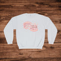 Great Day Crewneck Sweatshirt | retro pink swirl design