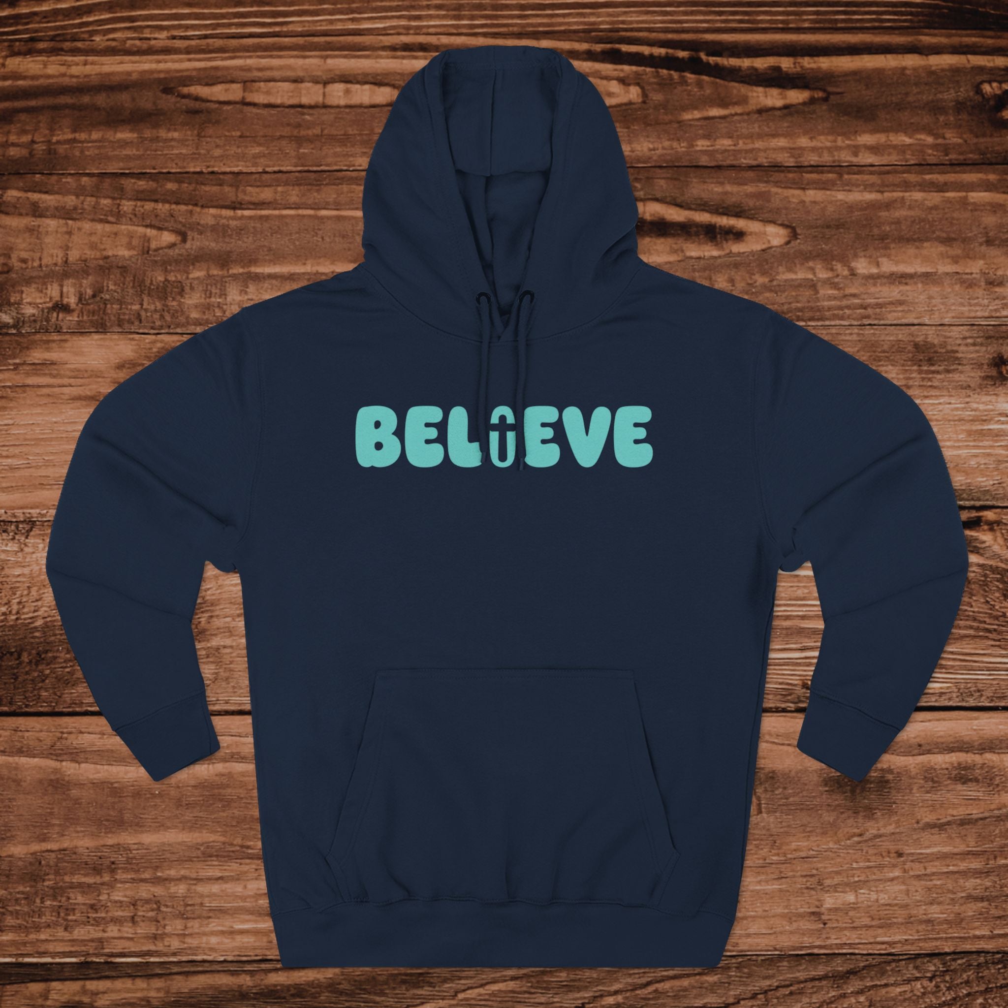 Believe word art Hoodie Inspirational sweatshirt