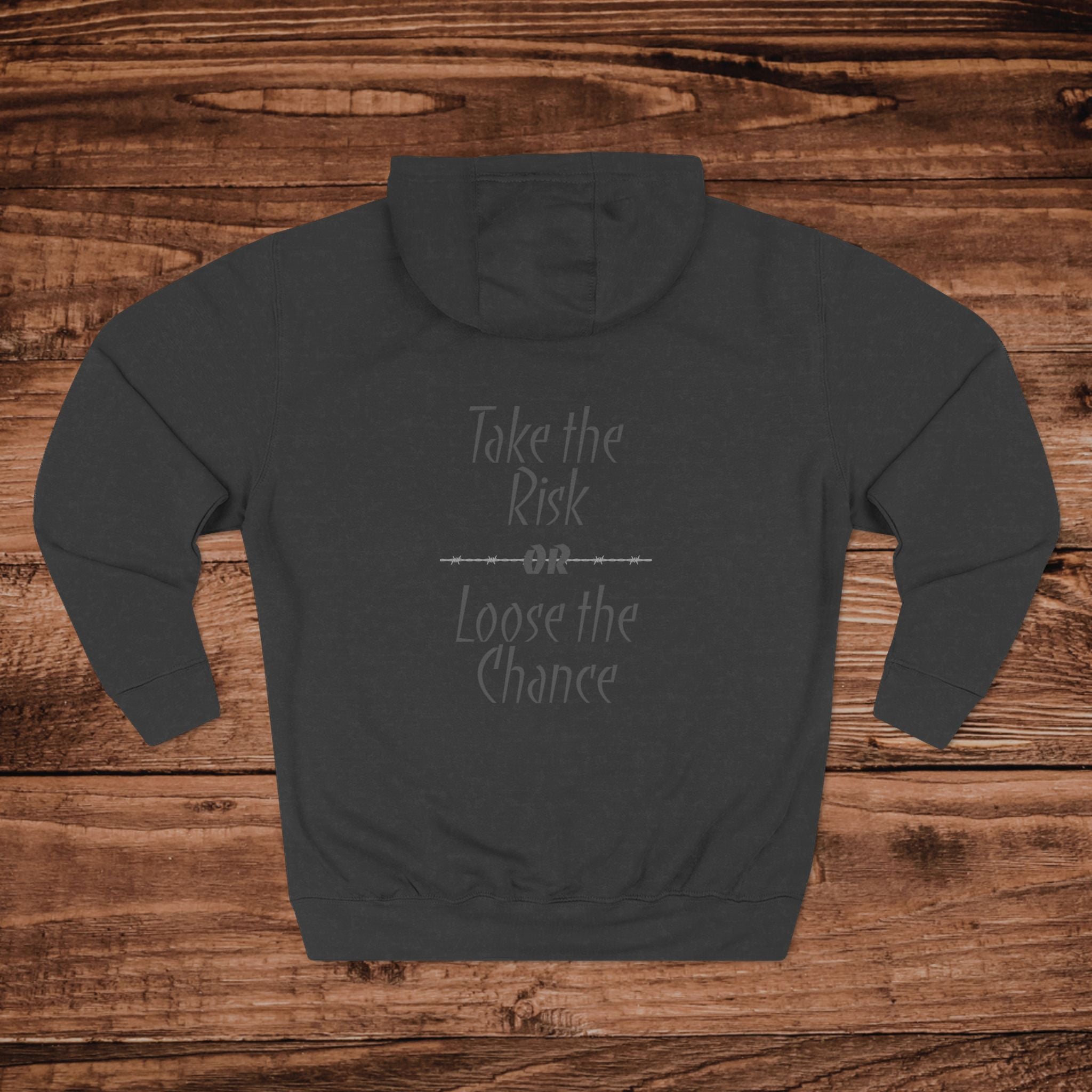 Take The Risk Or Lose The Chance Hoodie, Motivational Sweatshirt, Minimalist Hoodie, Premium Streetwear Pullover