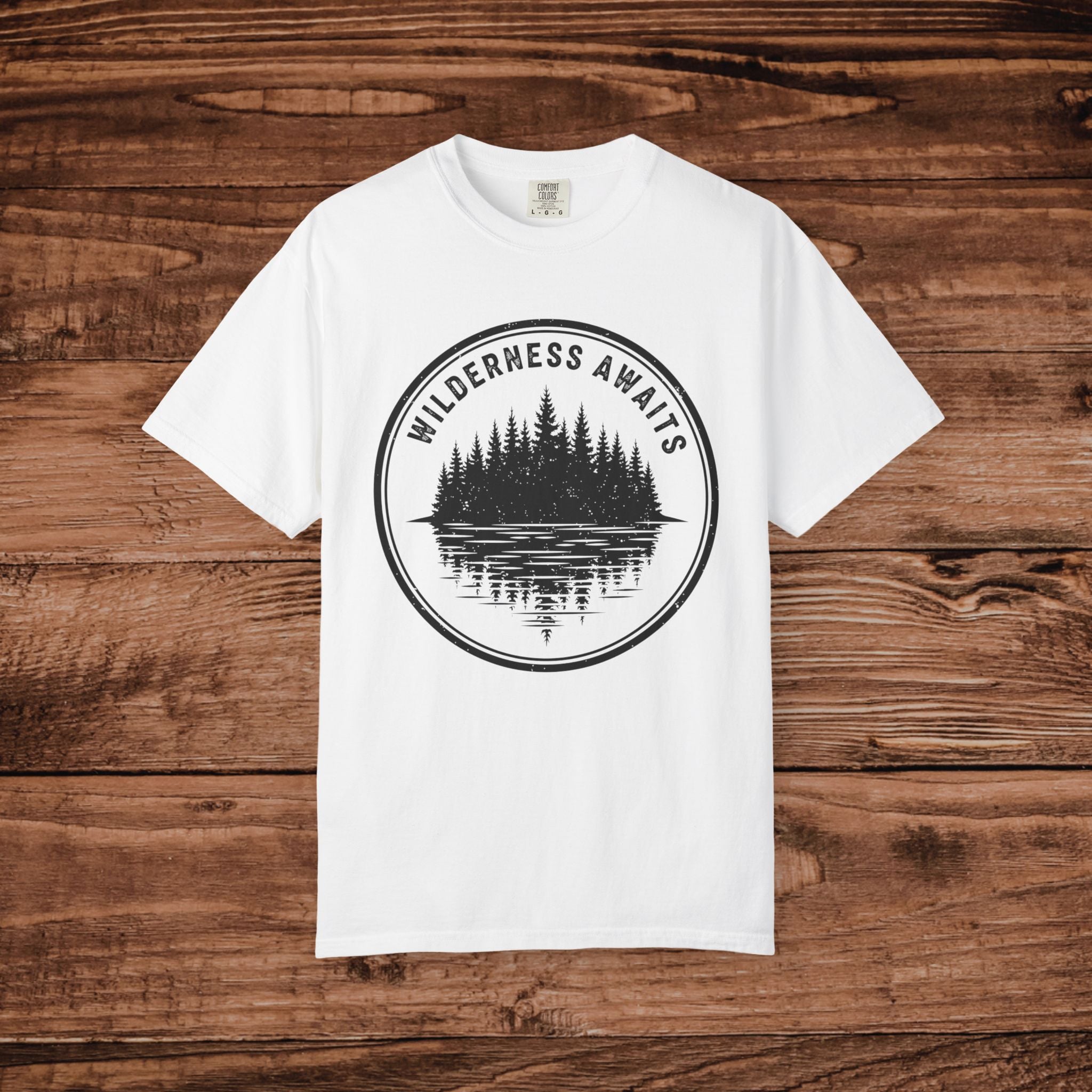 Wilderness Awaits T-Shirt | Nature Camping Outdoors