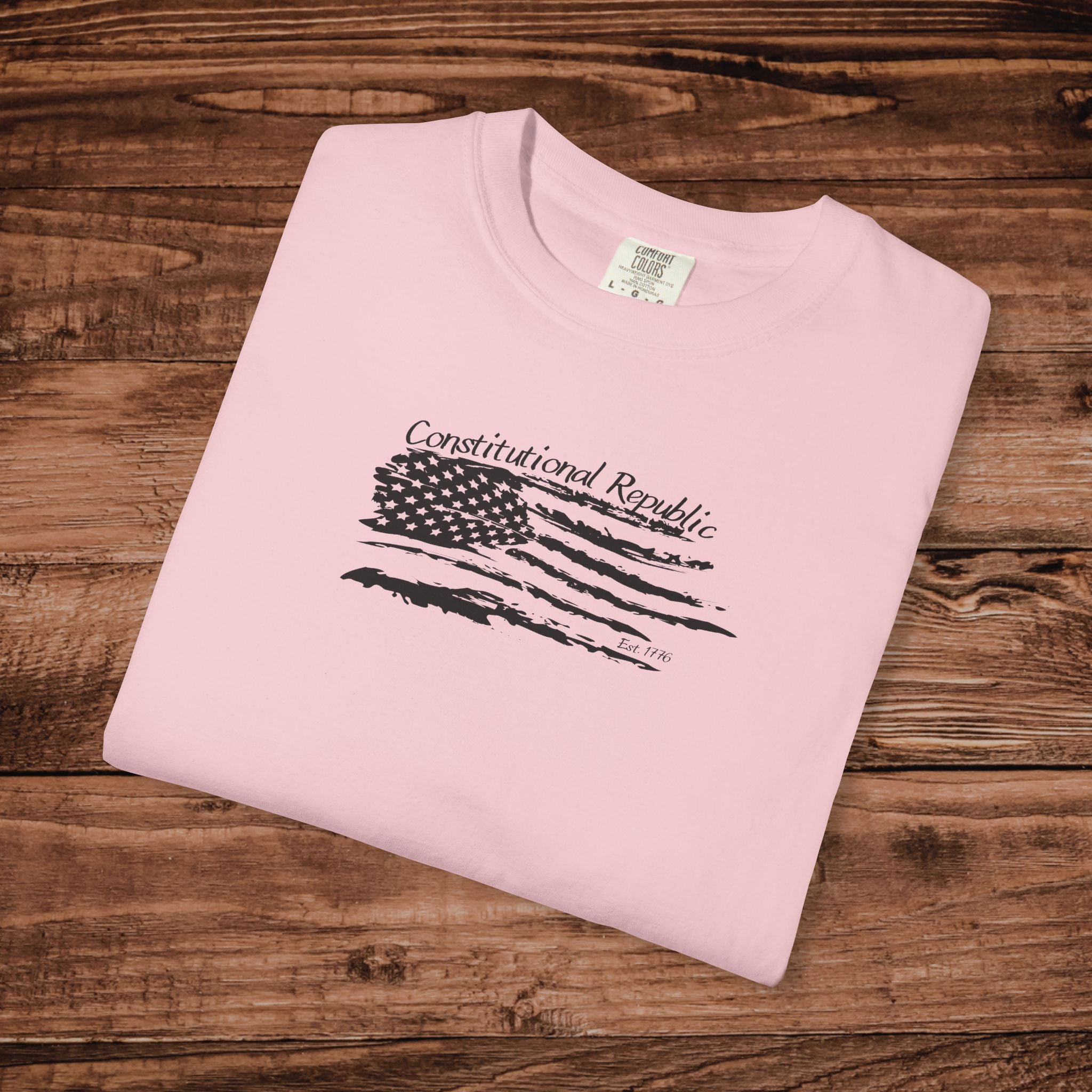 Constitutional Republic T-shirt, America 1776 Tshirt, Distressed Flag Aesthetic Tee, Patriotic Graphic Tee, Conservative Gift, USA Heritage