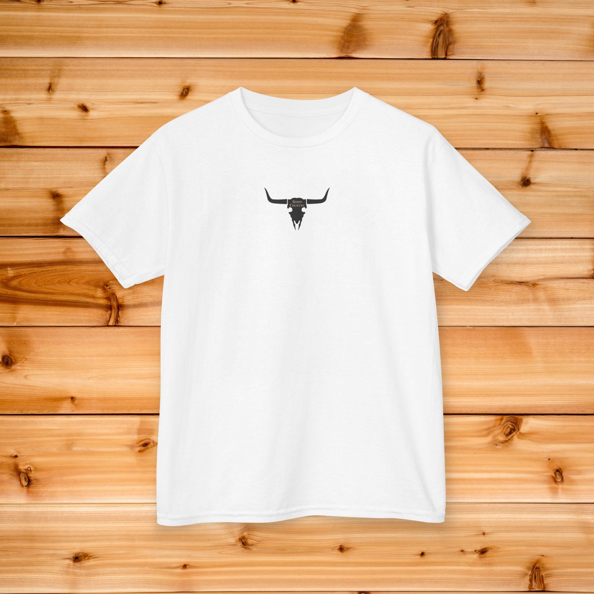 Cowboy Culture Gods Country Kids Tee | Front and Back Graphics