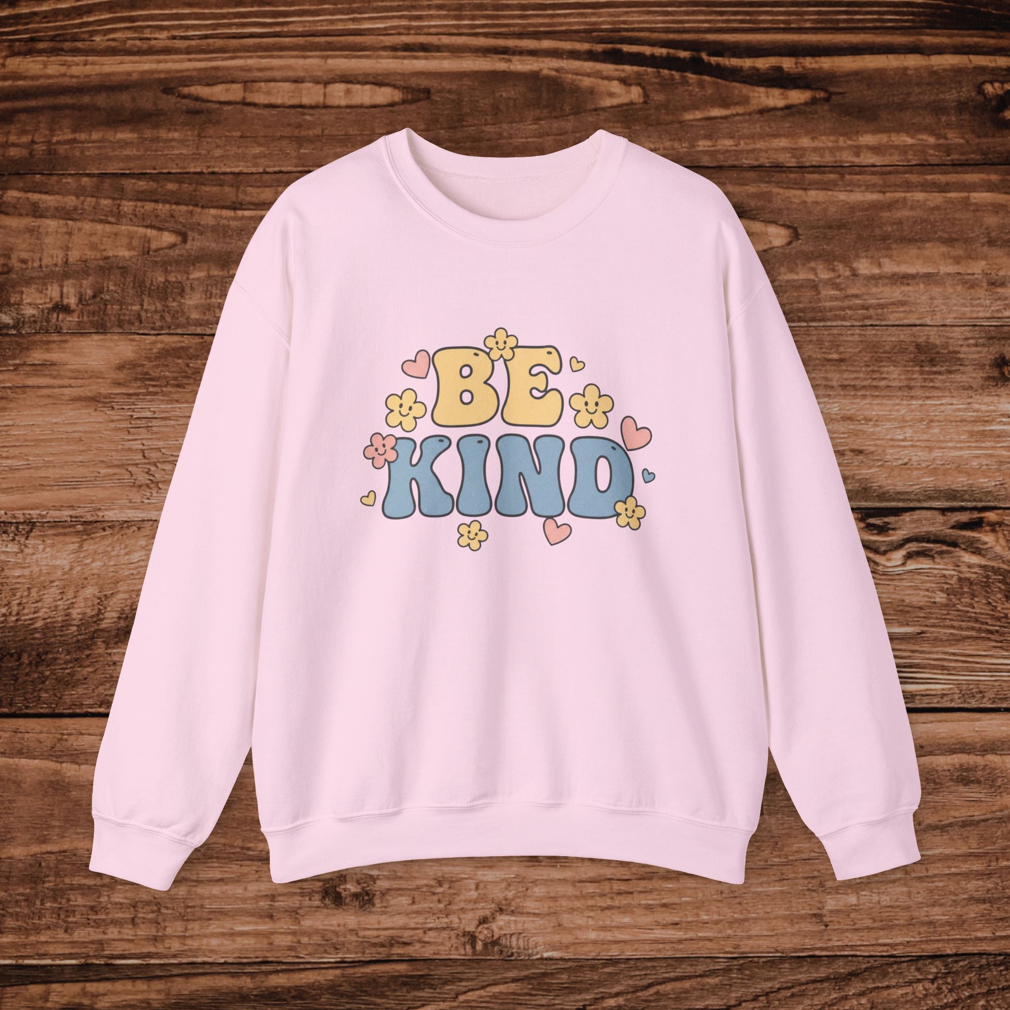 Be Kind floral retro design Sweatshirt | Positive message crewneck