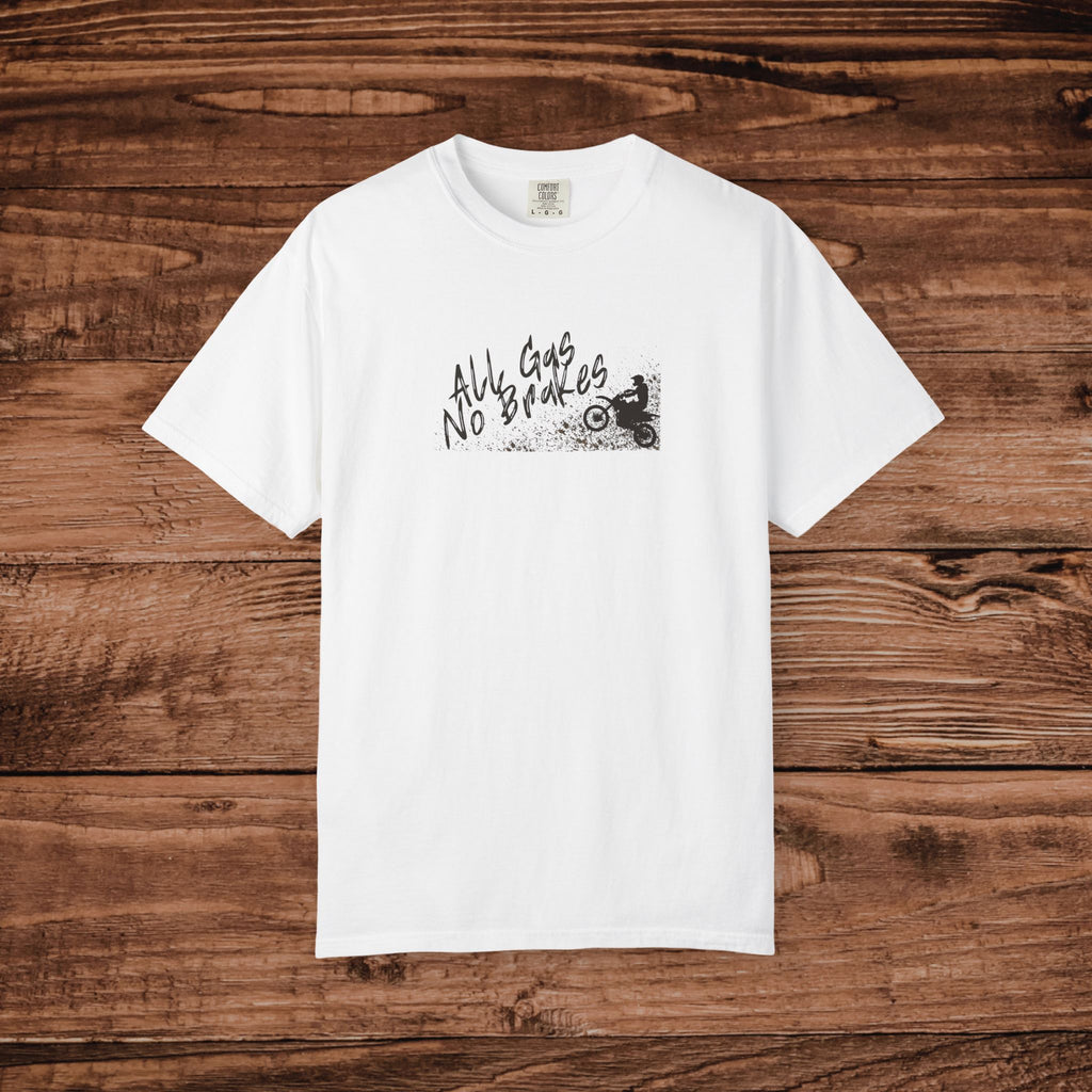 All Gas No Brakes T-Shirt, Dirt Bike Graphic Tee, Motocross Racing Shirt, Gift for Dirt Biker, Retro MX Racing Graphic Shirt
