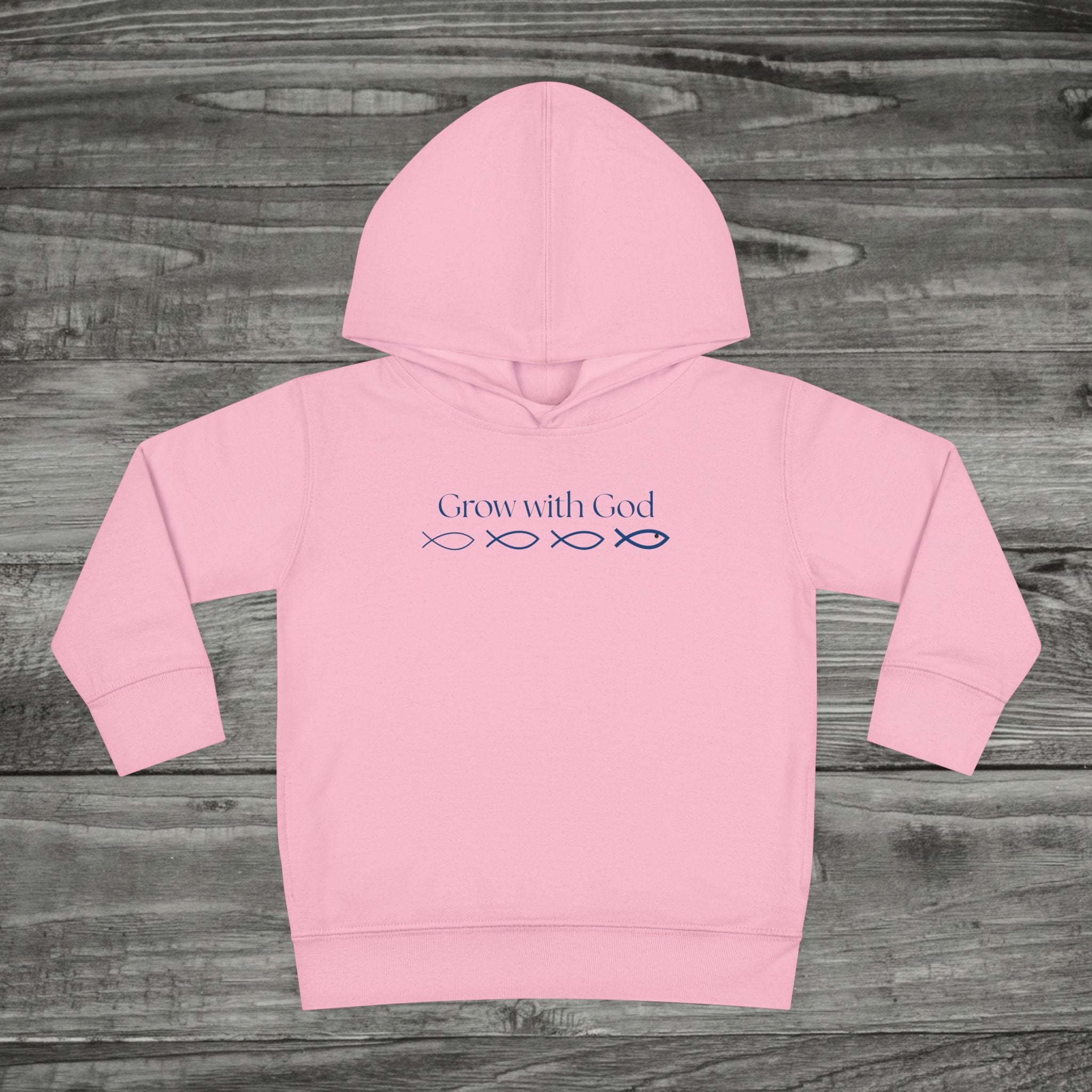 Toddler Grow With God Hoodie, Christian toddler pullover, Faith kids Sweatshirt, Sunday School, Cute Jesus Hoodie for Boys and Girls