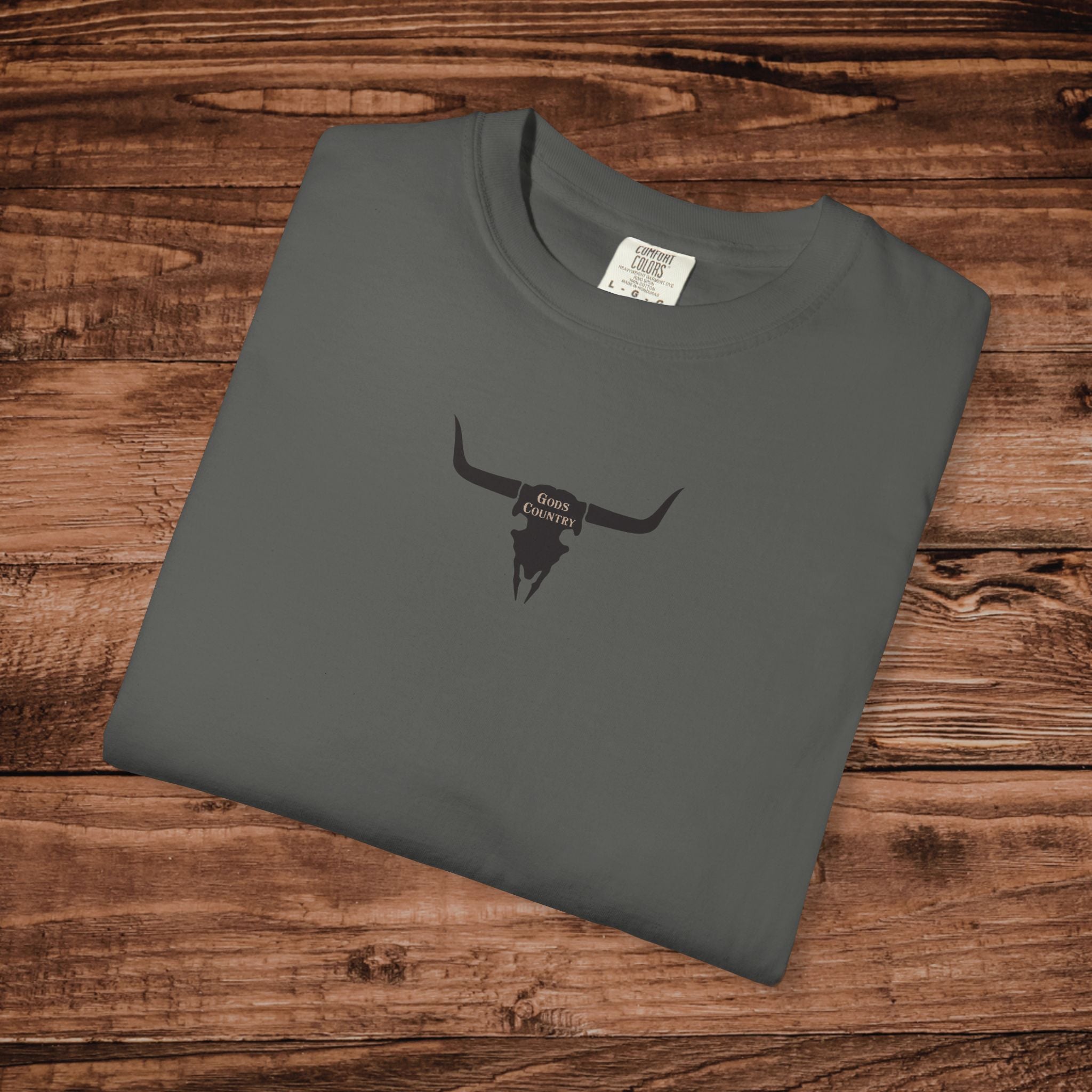 Cowboy Culture Gods Country T-shirt | Dual Graphic