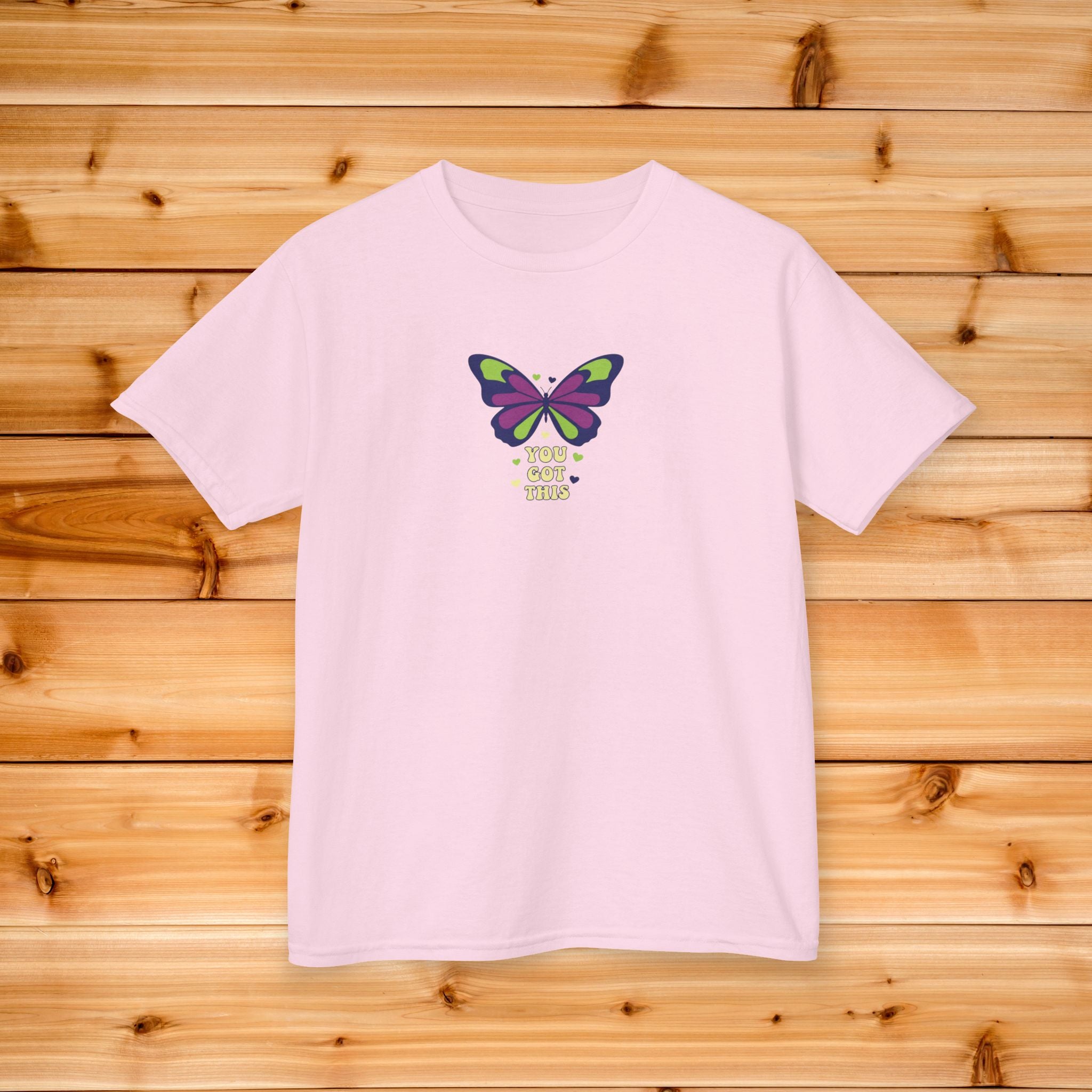 Purple Green Butterfly Tee | Kids nature insect graphic