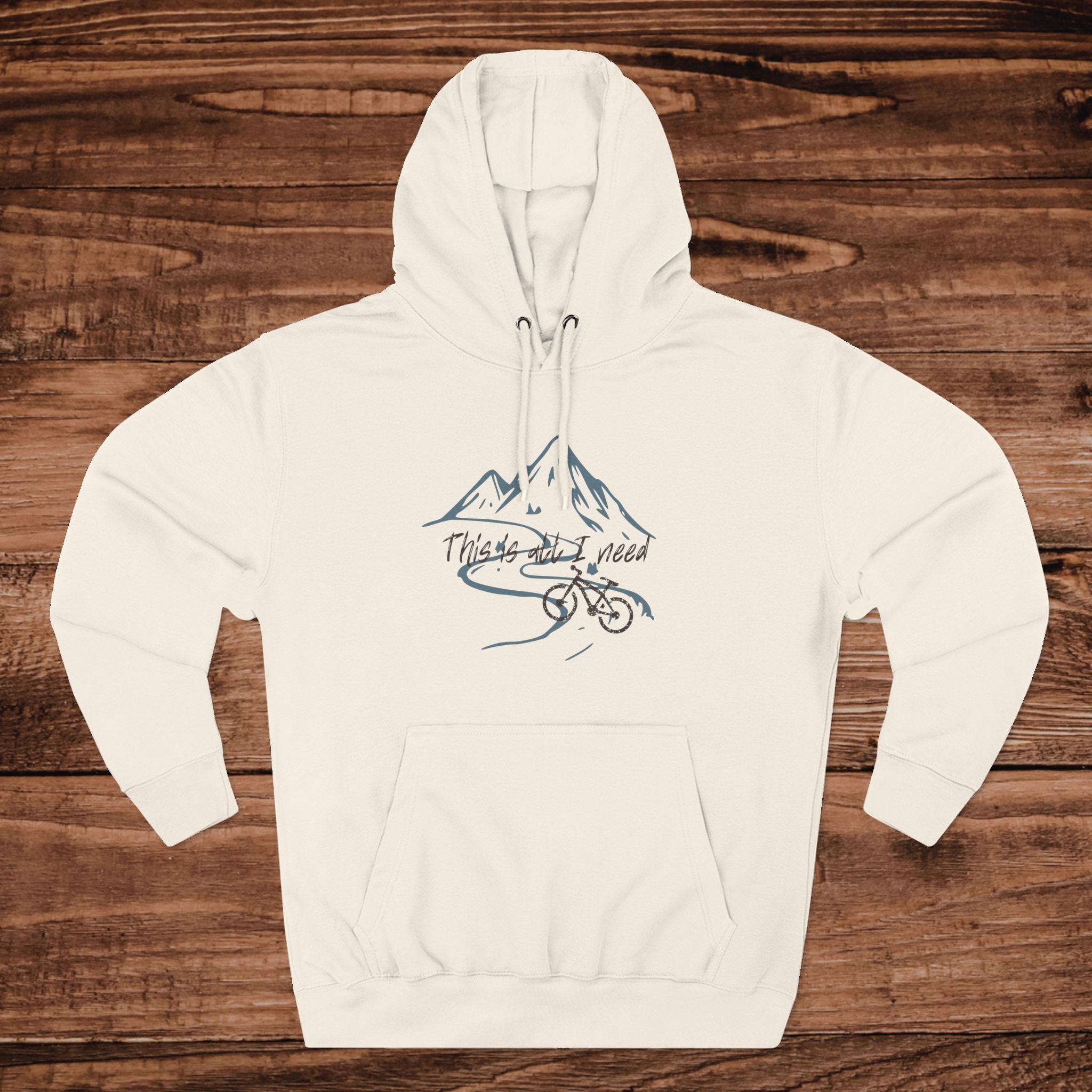 Mountain Bike Sketch Hoodie | Mountain Biking Illustration