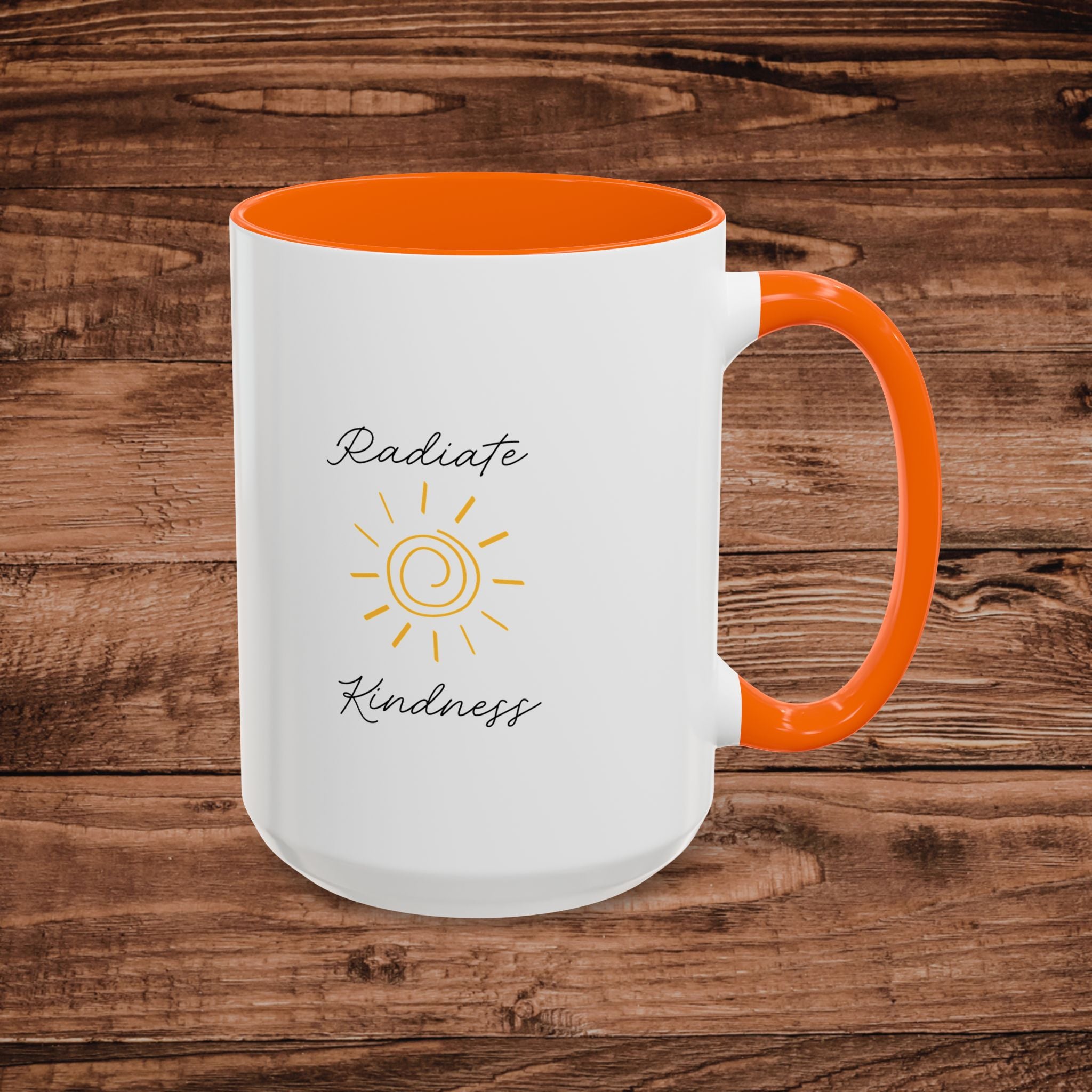 Radiate Happiness Sun Accent Coffee Mug