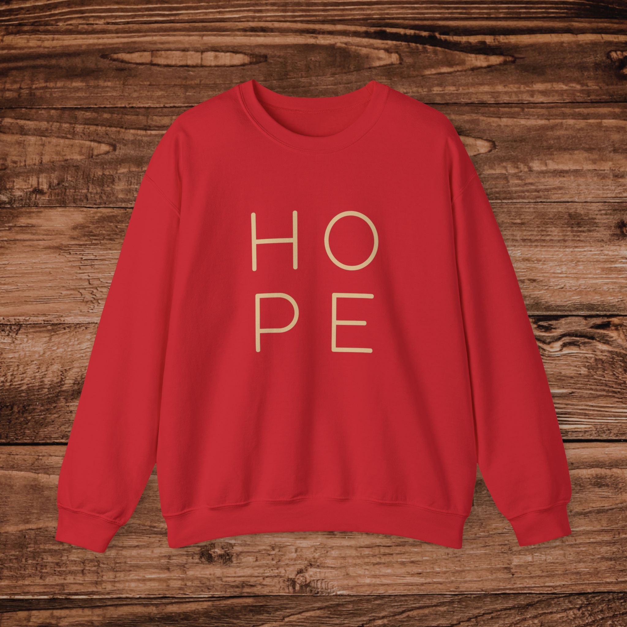 HOPE minimalist typography Sweatshirt | Inspirational text crewneck