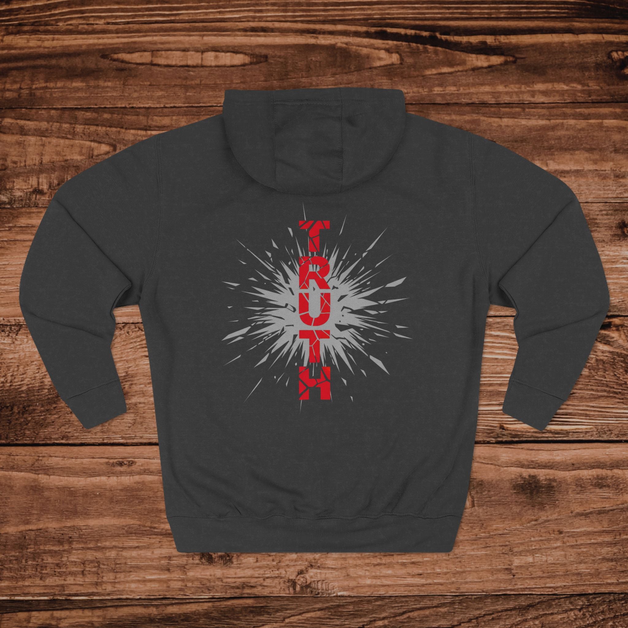 Truth Vertical Burst Hoodie  Graphic Pullover for Statement Style